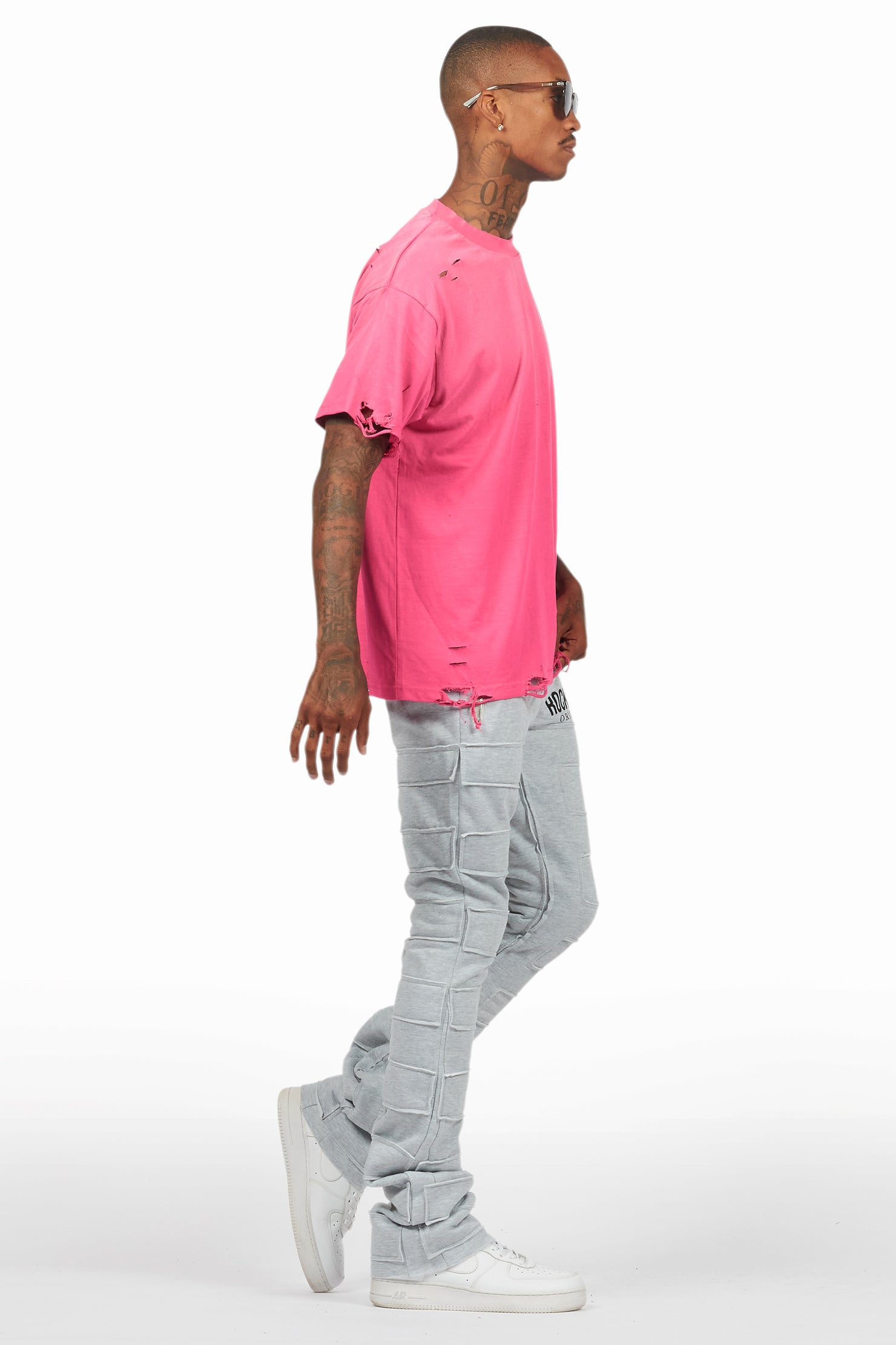 Drako Fuchsia Oversized Graphic T-Shirt