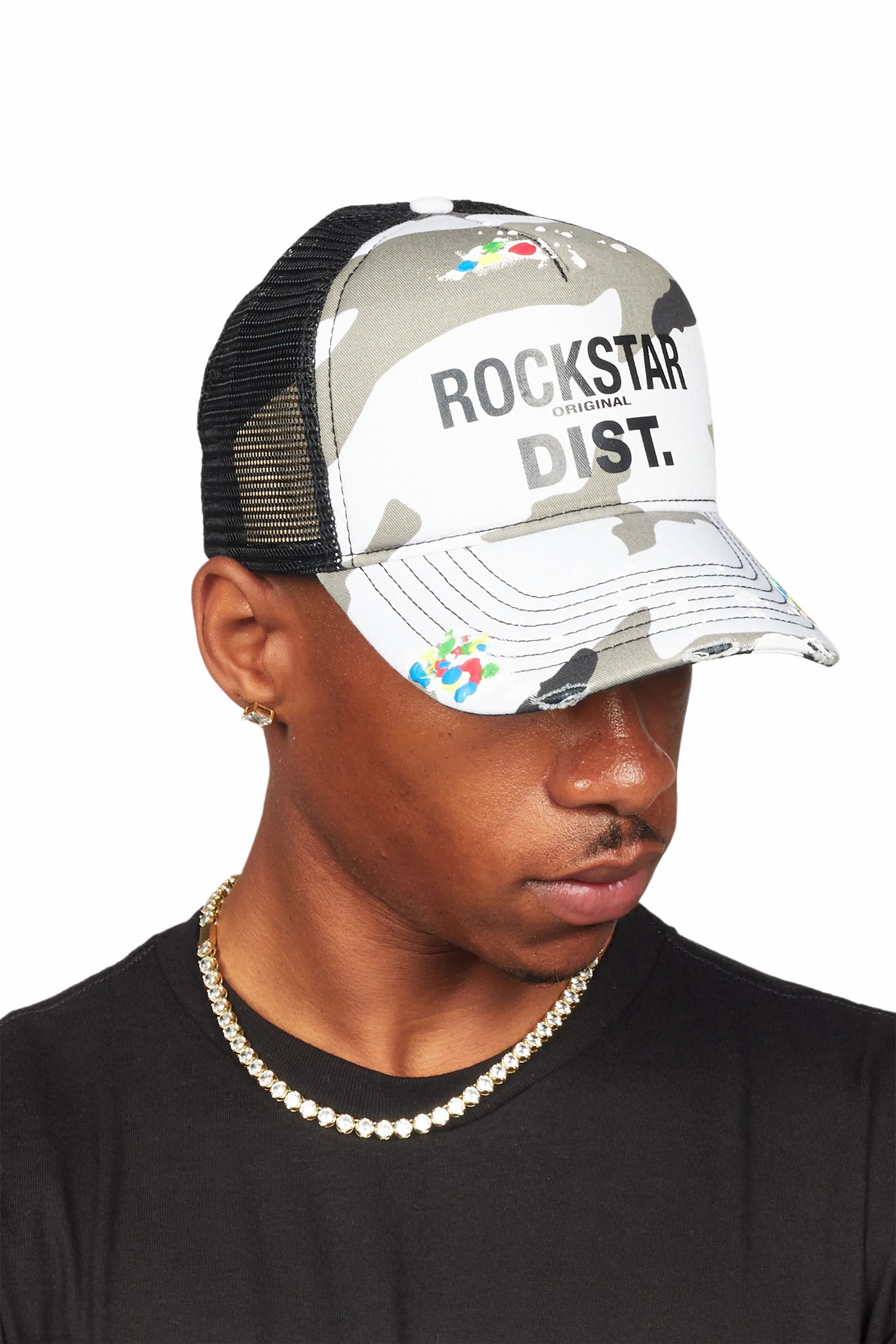 Neptune Black Camo Trucker Hat
