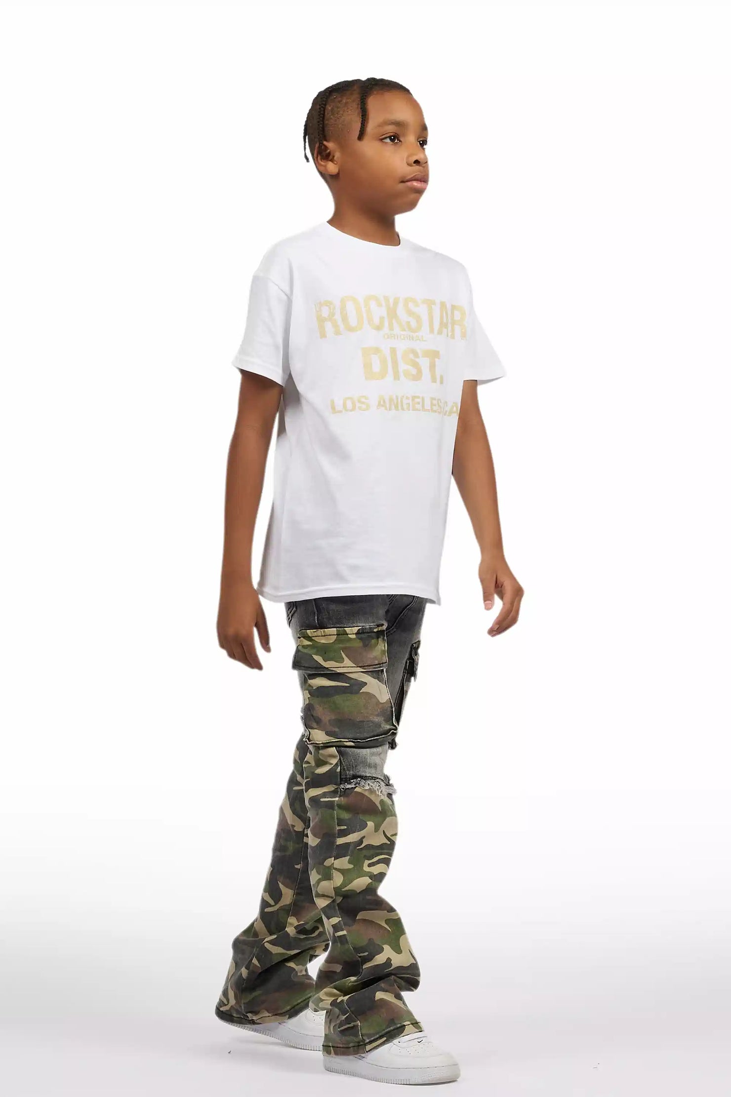 Boys Denka Grey Stacked Fit Jean