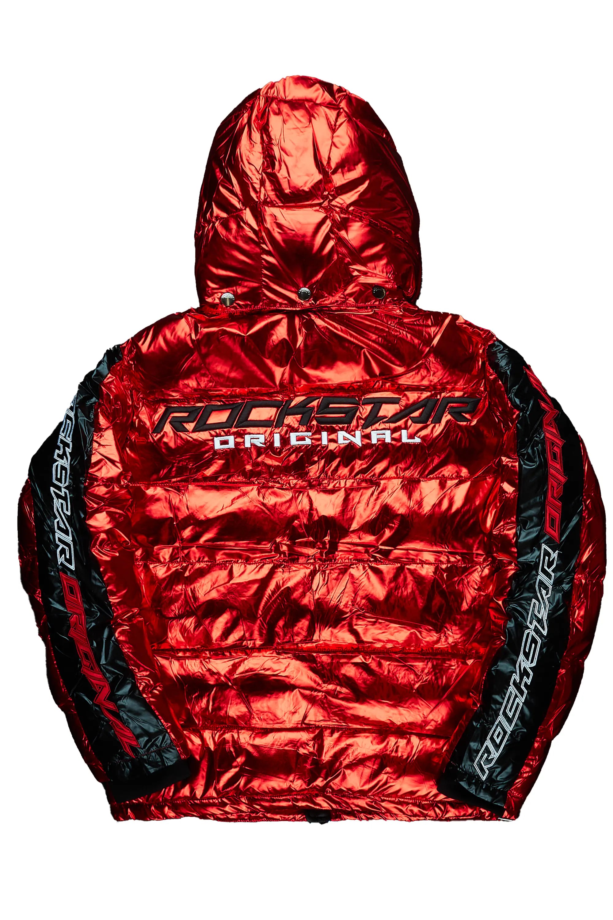 Metallic Red Alasia Puffer Jacket– Rockstar Original