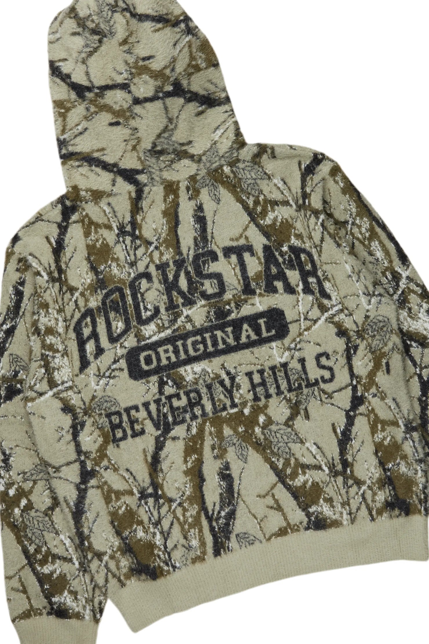 Xylan Tree Camo Stacked Flare Knitted Mohair Track Set