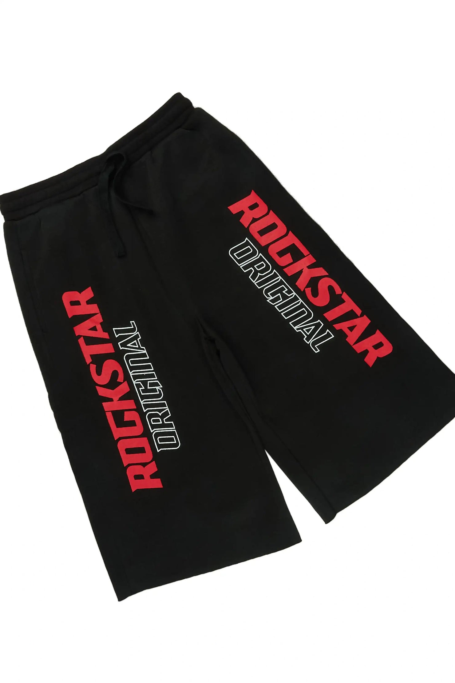Boys Spiller Black Oversized T-Shirt/Jort Set