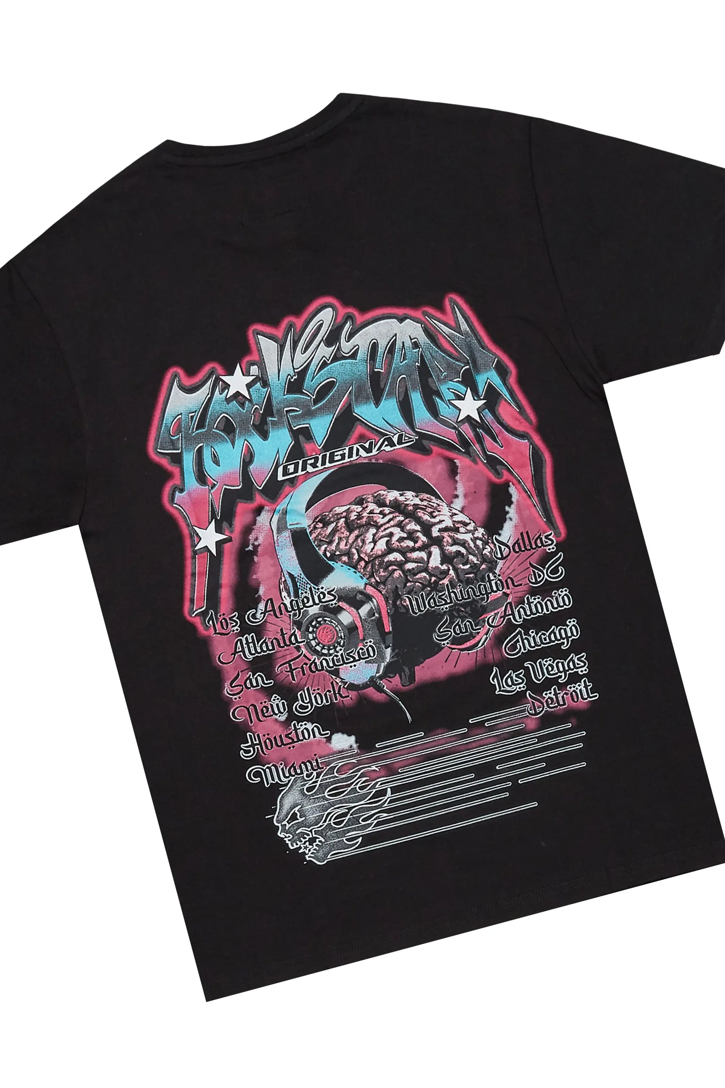 Lucy Black T-Shirt/Short Set