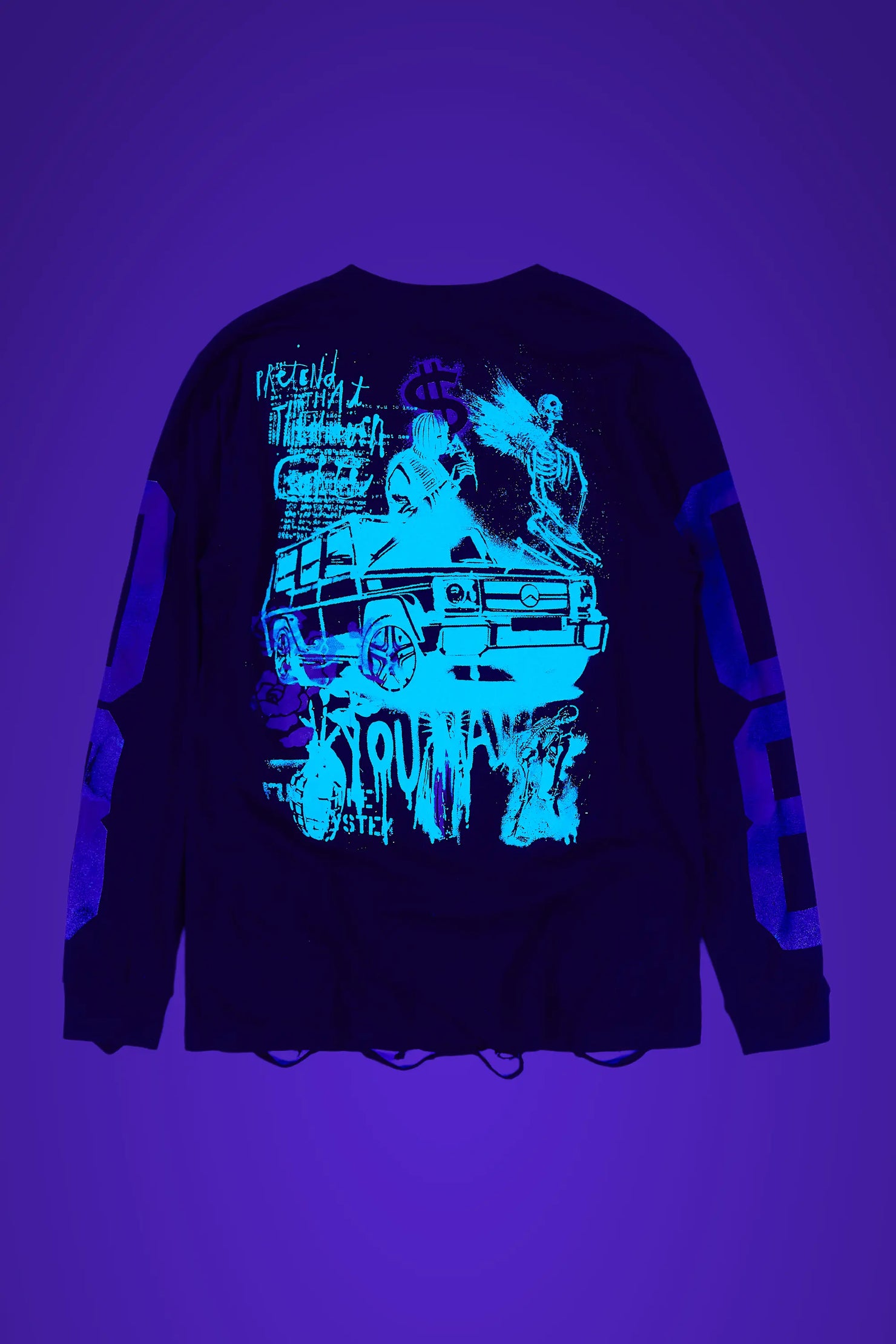 Grill Black Long Sleeve Graphic T-Shirt