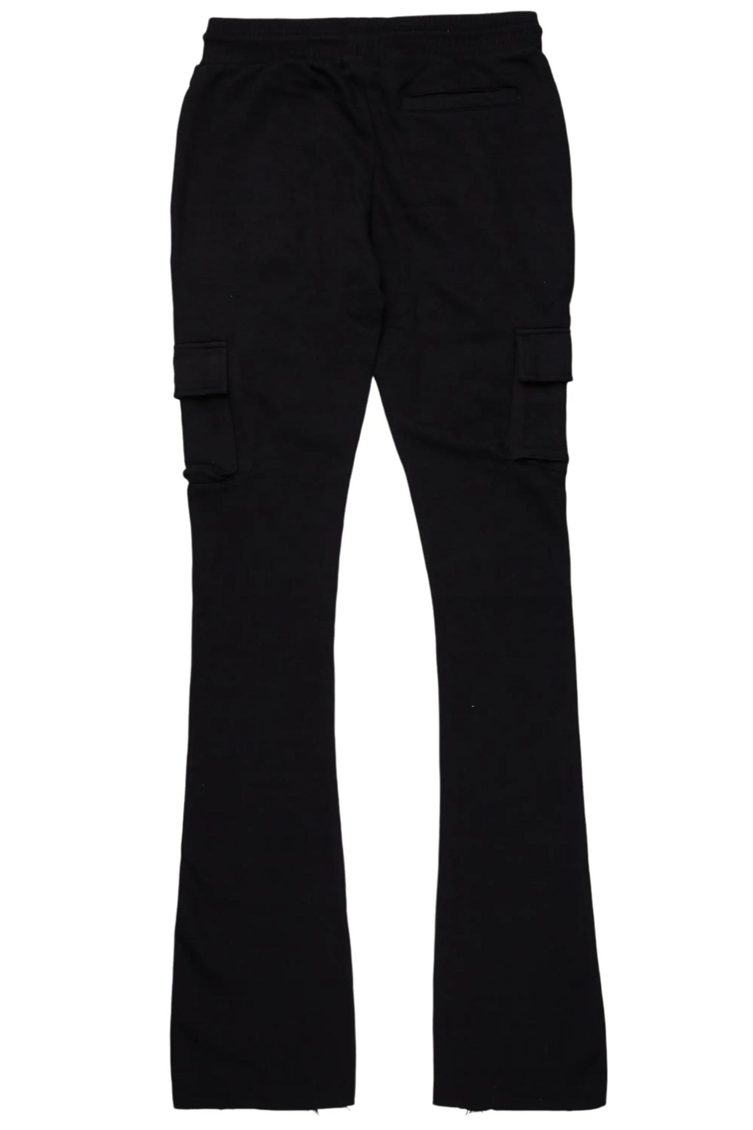 Admir Black Stacked Flare Pant