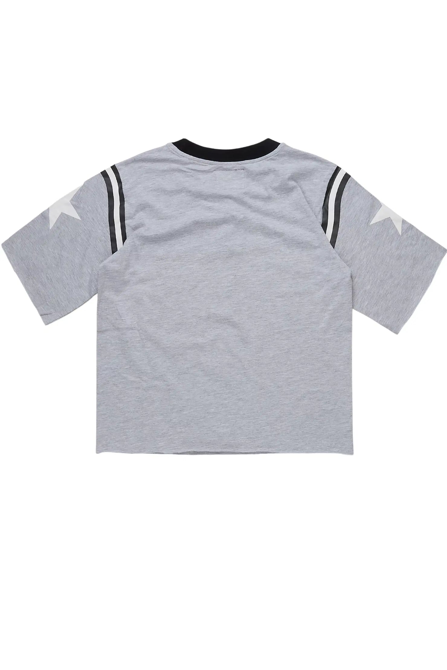 Boys States Grey/White Jersey Tee