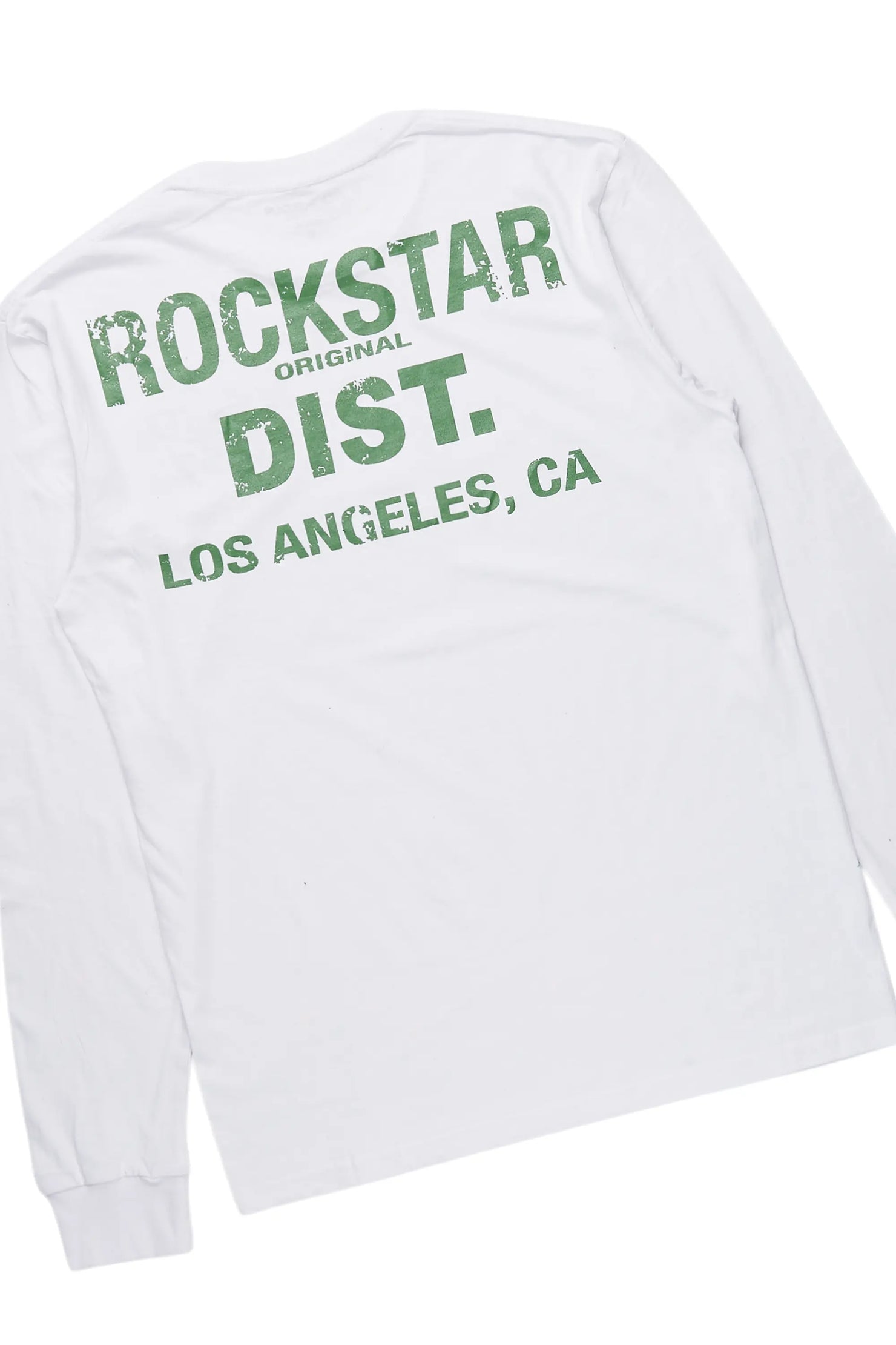 Bert White/Green Long Sleeve T-Shirt/Baggy Pant Set