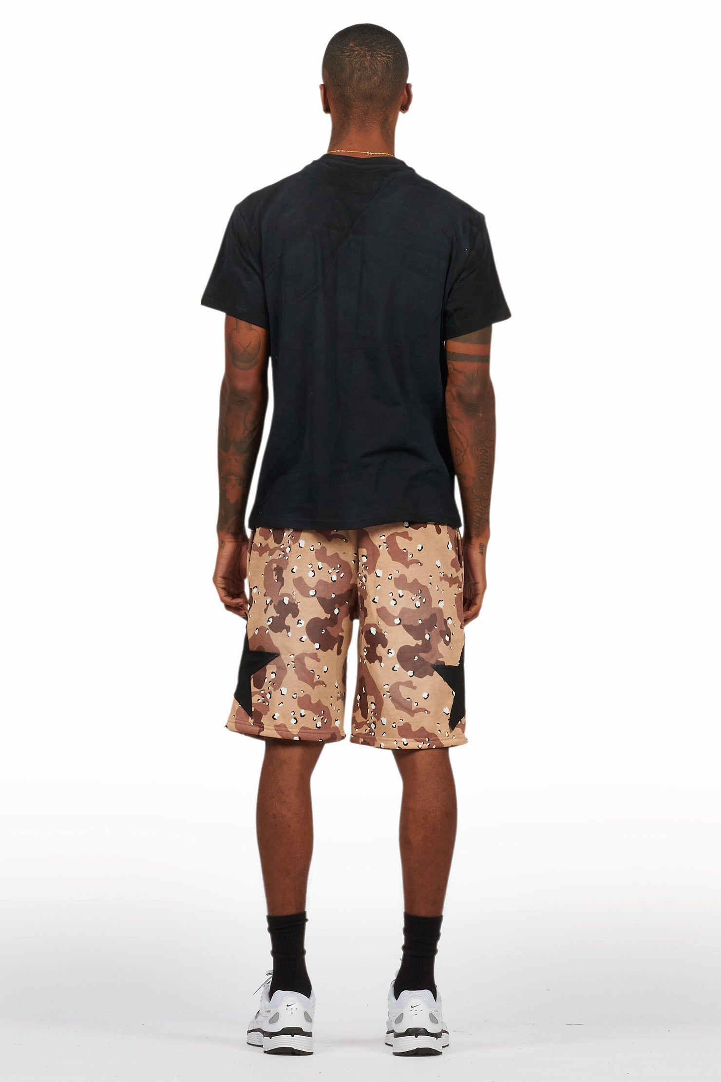 Sarge Vintage Black/Desert Camo T-Shirt/Short Set