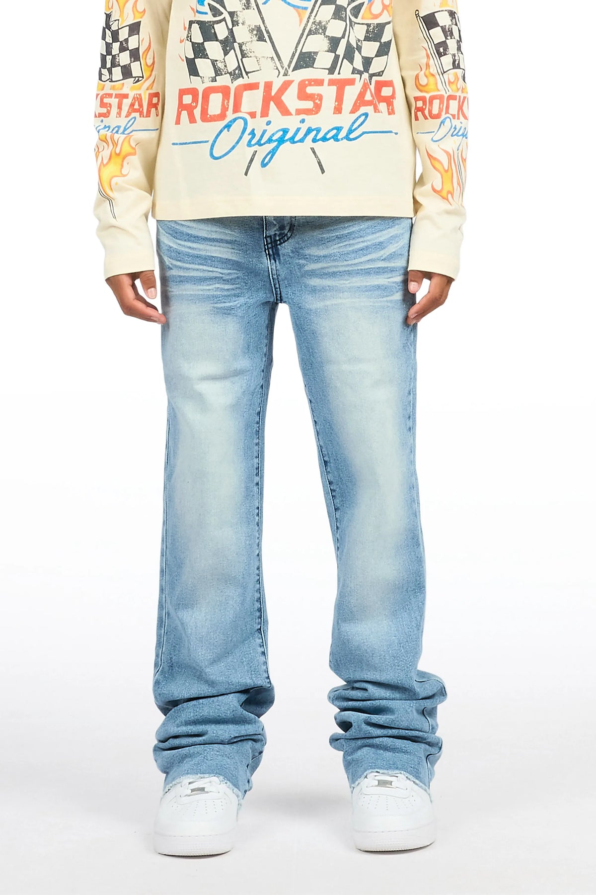 Boys Dag Blue 2.0 Stacked Flare Jean