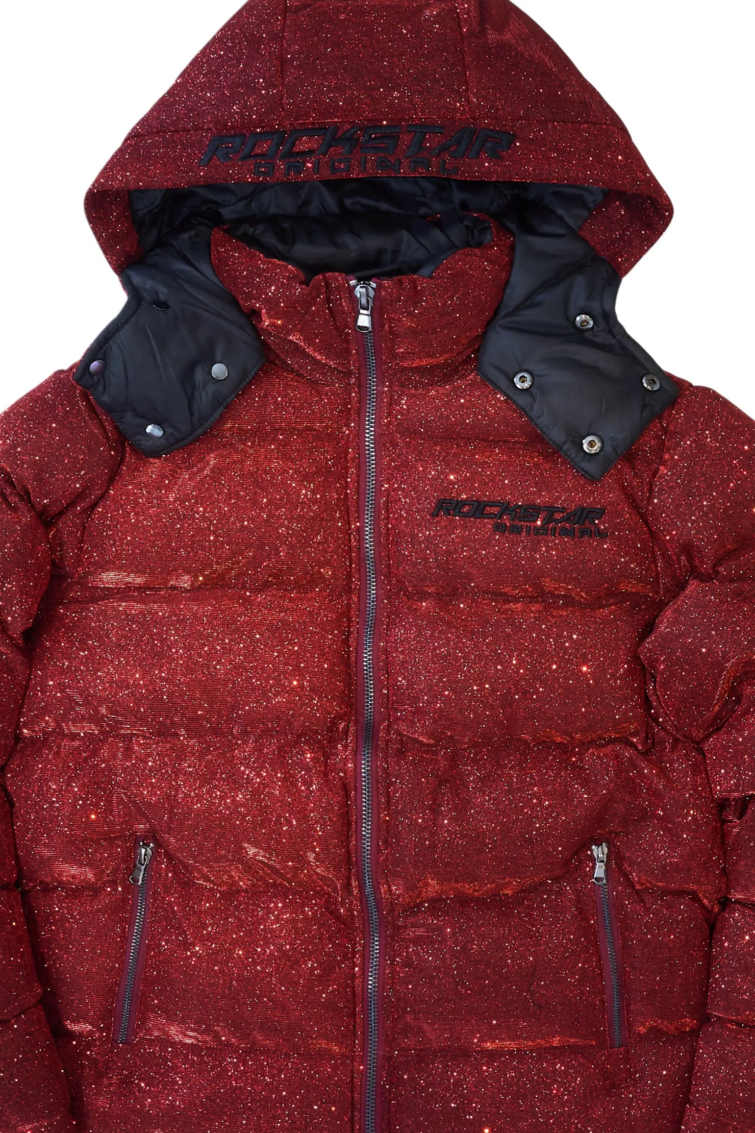 Gleam Red Puffer Jacket