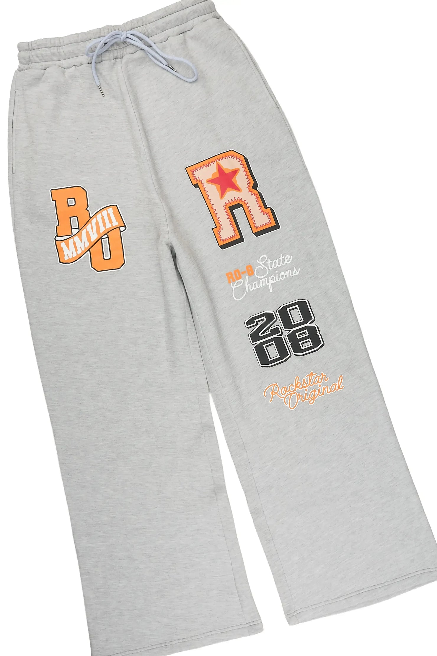 Forbidden Heather Grey Crop Boxy Polo/Fleece Baggy Track Set