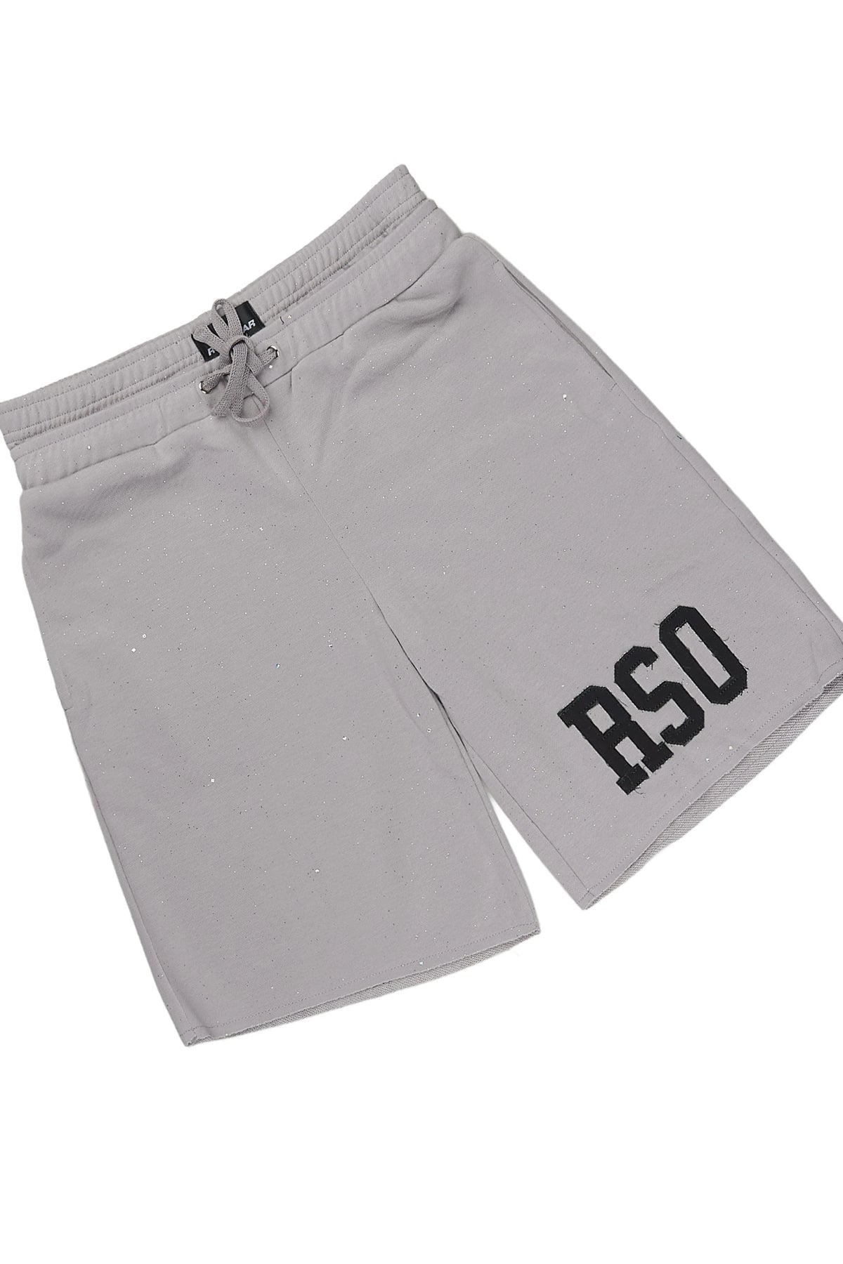 Boys Akila Grey Glitz Hoodie Double Waisted Short Set