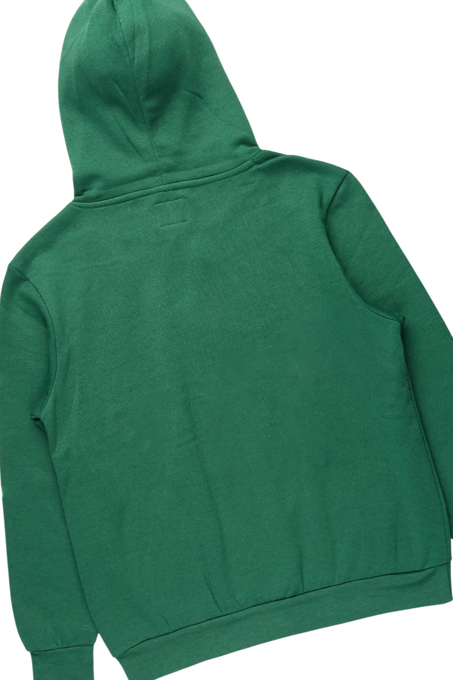 Basic Hunter Green Hoodie/Stacked Flare Track Set