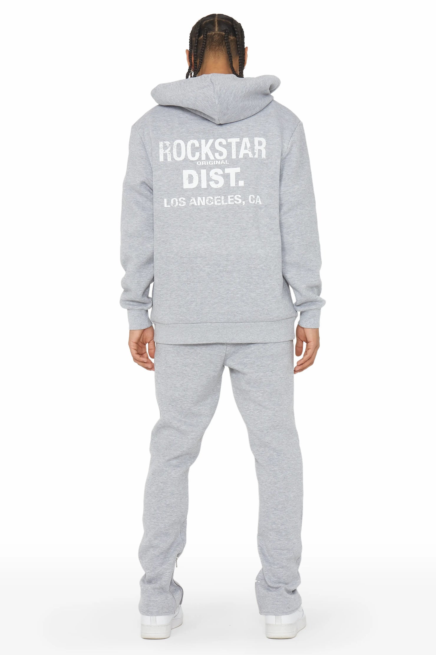Reece Heather Grey  Slim Fit Track Set