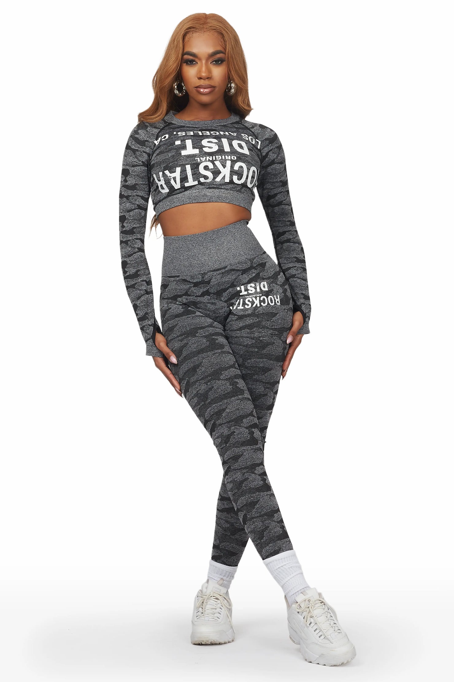 Sanaii Grey Camo Active Set