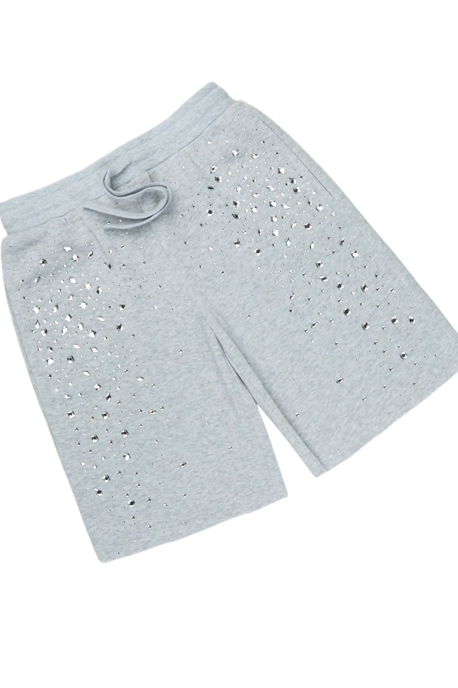 Boys Twinkle Grey Rhinestone Short Set