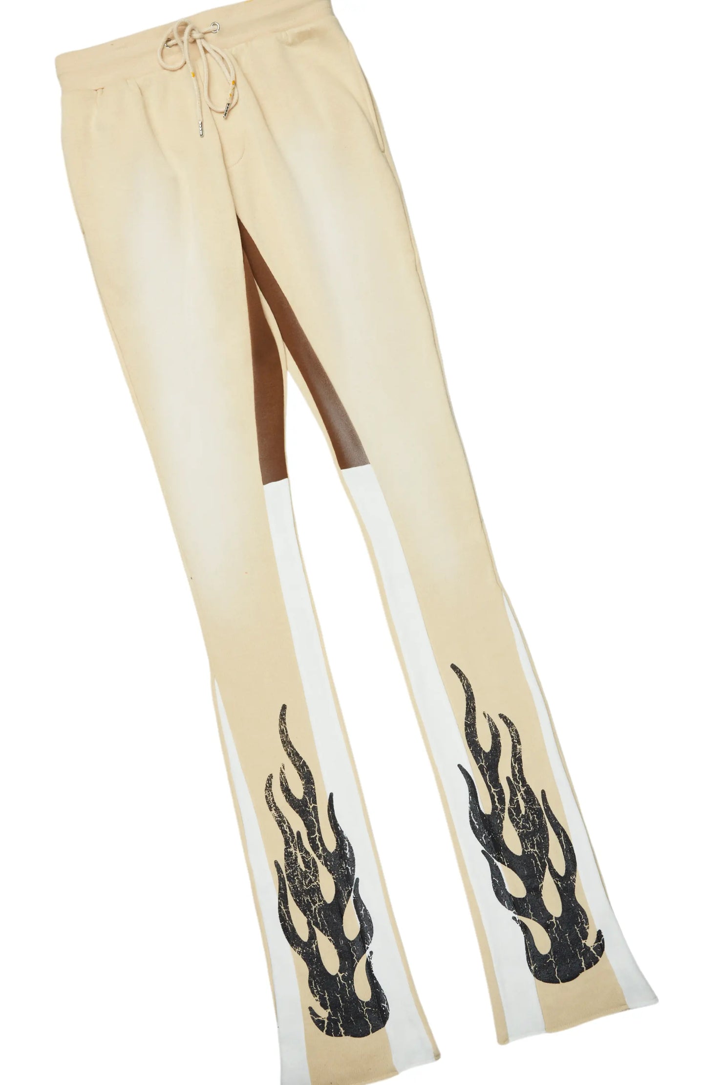 Boaz Beige Super Stacked Hoodie Track Set