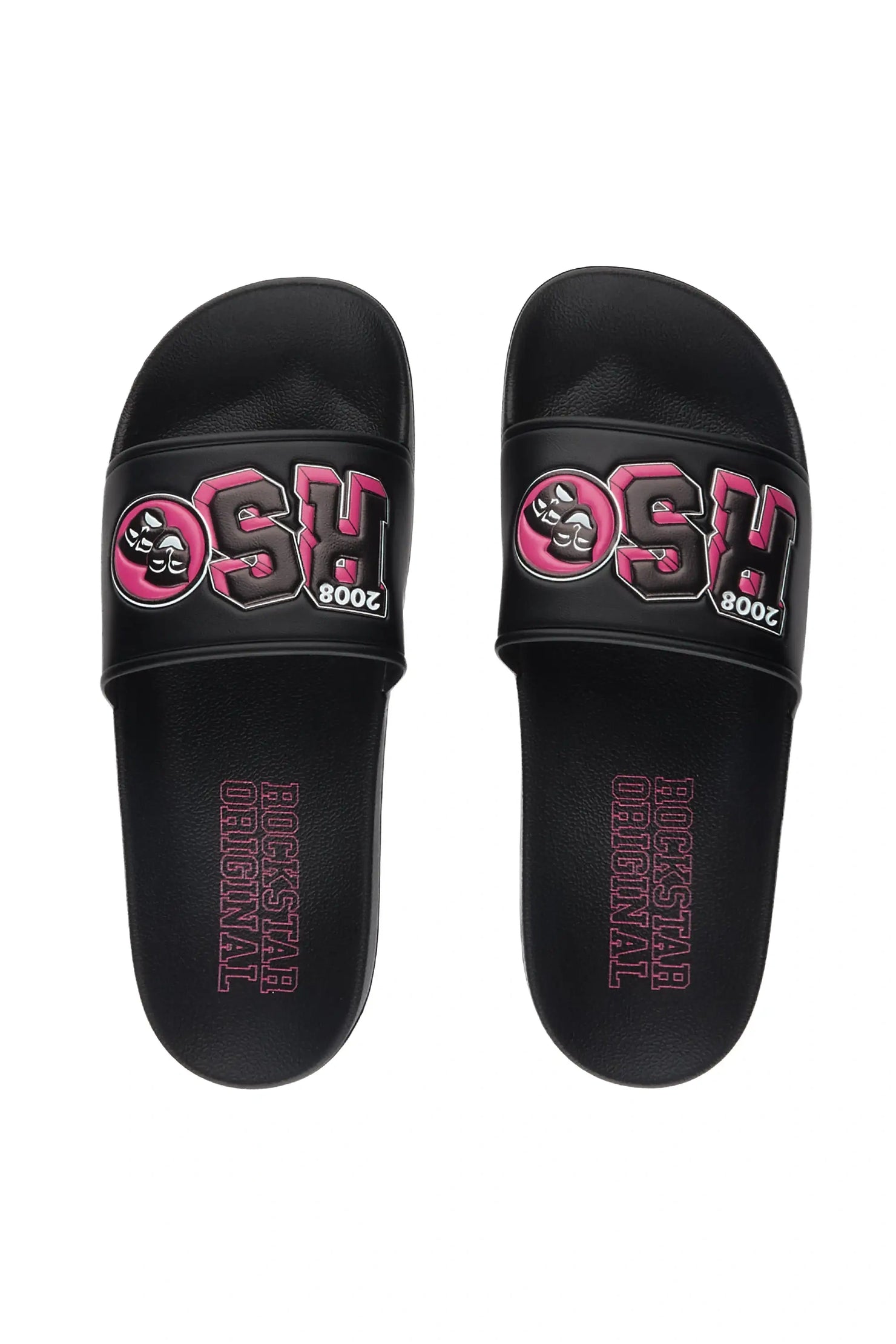 Leslee Black/Pink Slides
