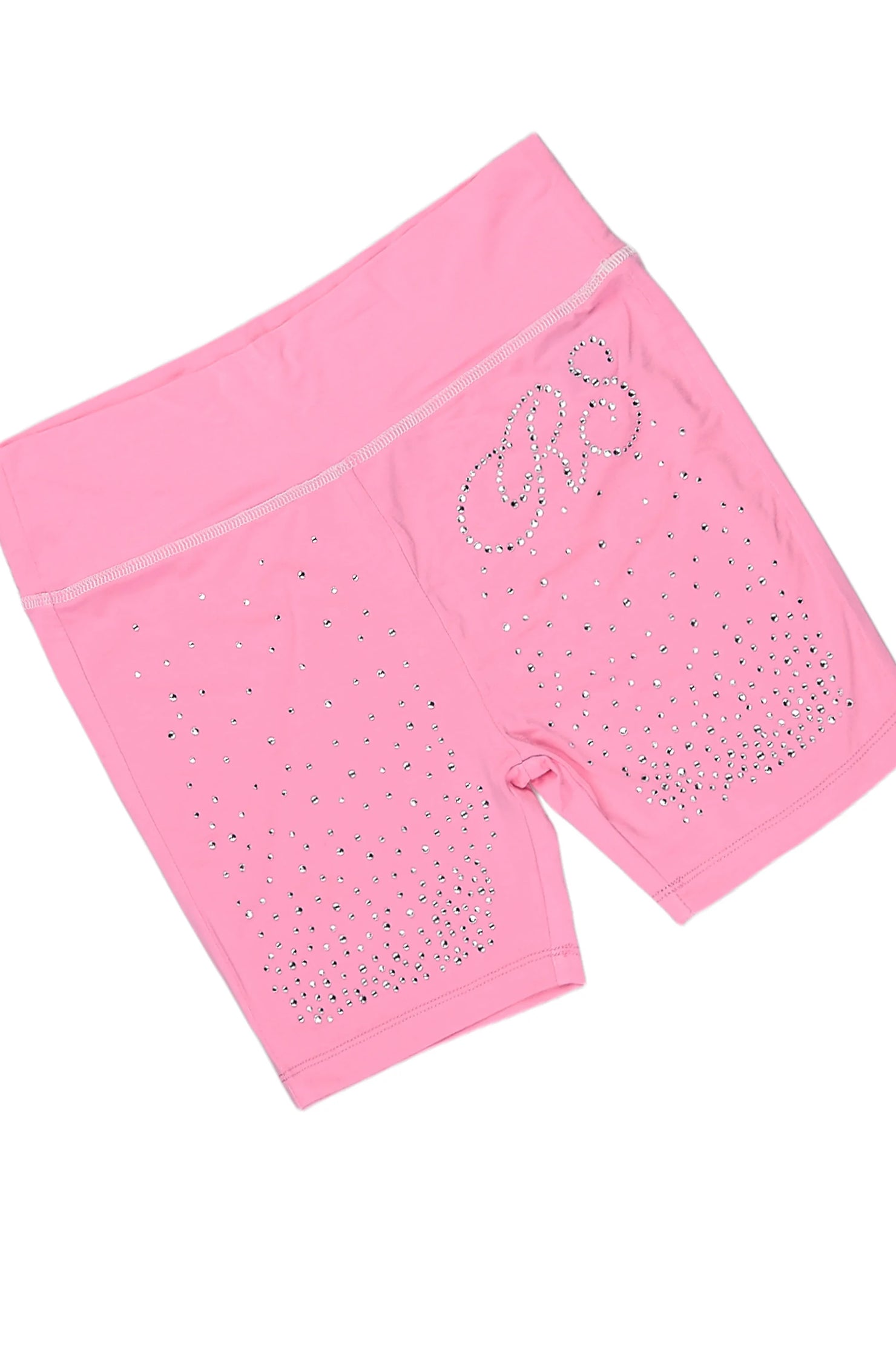 Girls Joella Pink Rhinestone Short Set