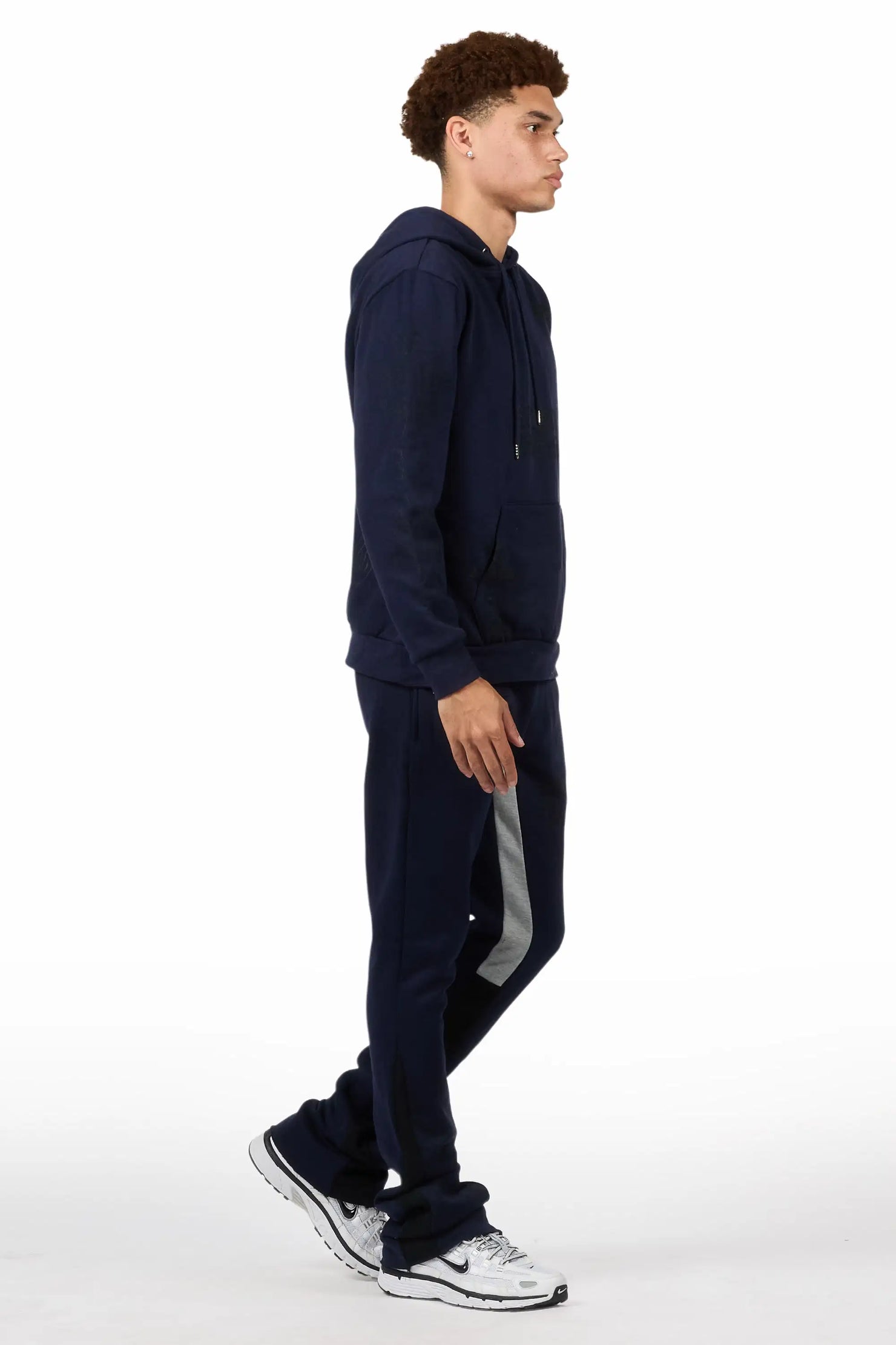 Navion Navy/Black Hoodie/Stacked Flare Track Set