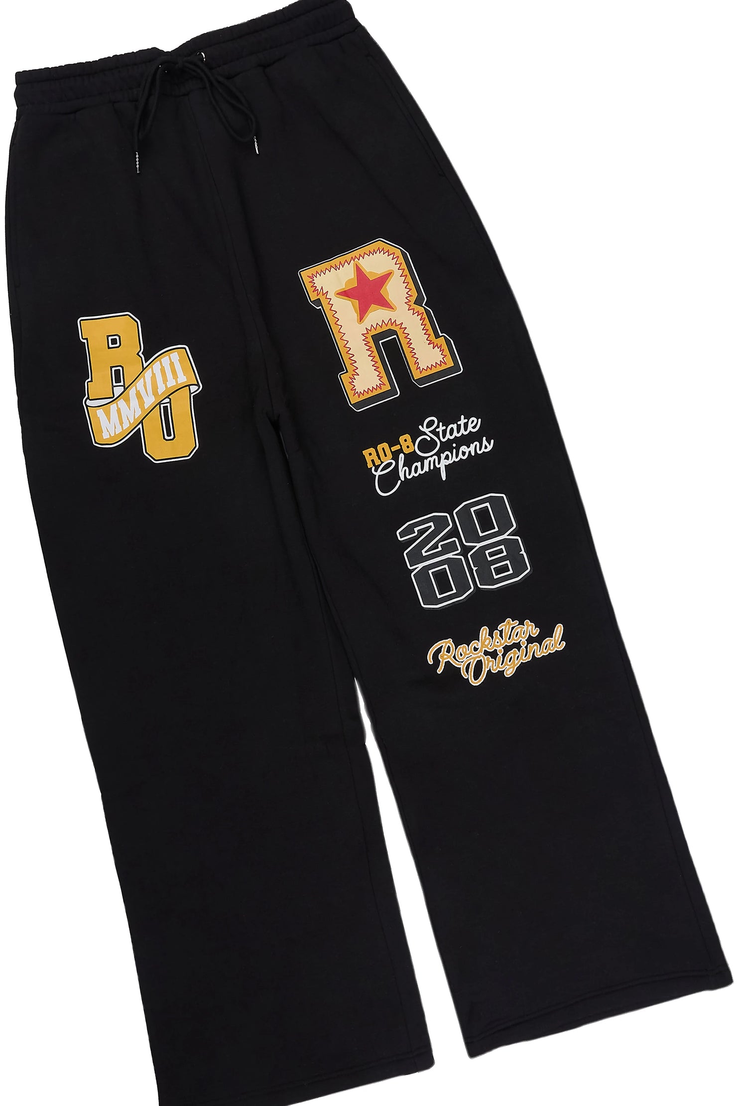 Forbidden Black Crop Boxy Polo/Fleece Baggy Track Set