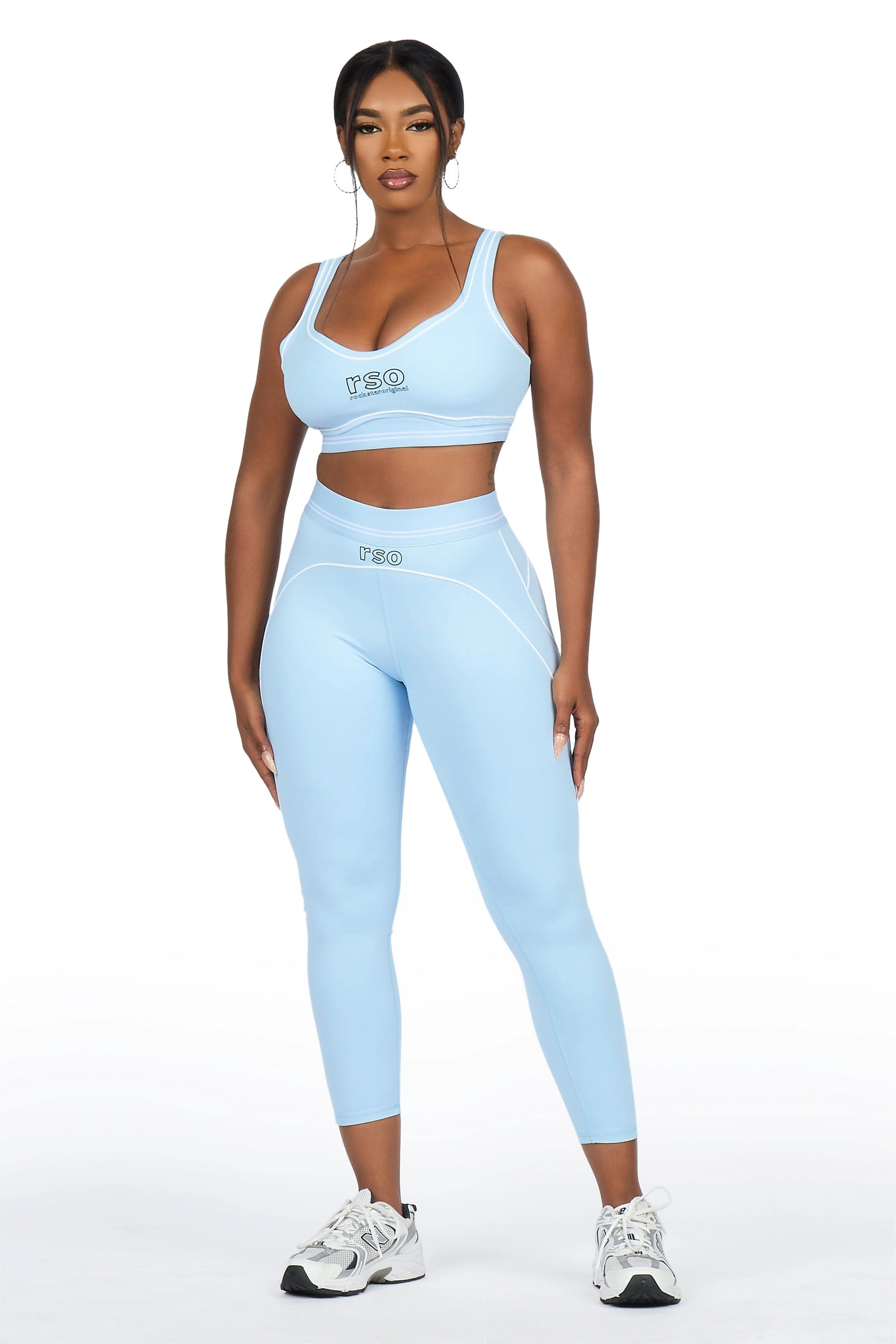 Shamari Light Blue Tank Active Legging Set
