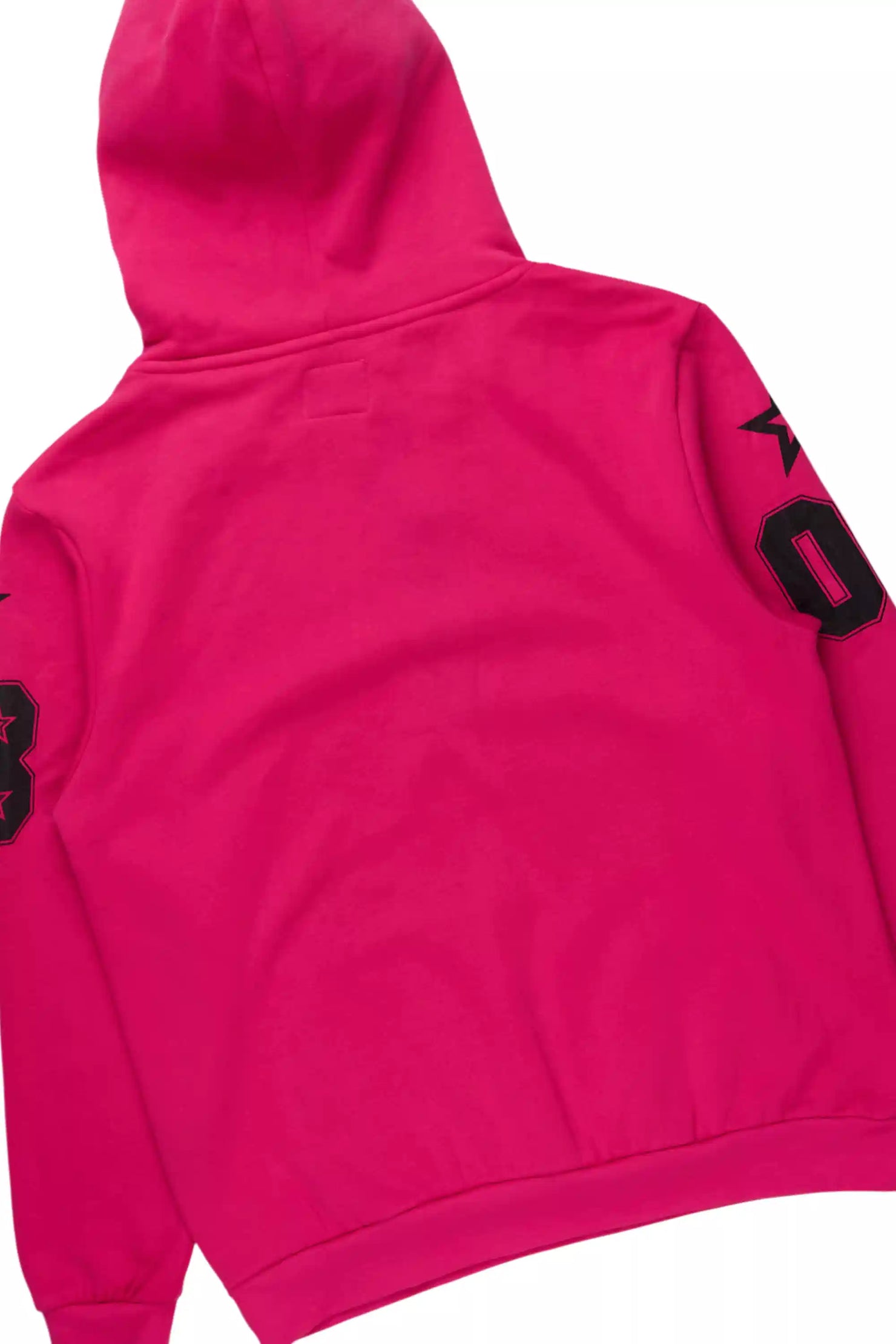 Skender Fuchsia/Black Hoodie/Stacked Flare Track Set