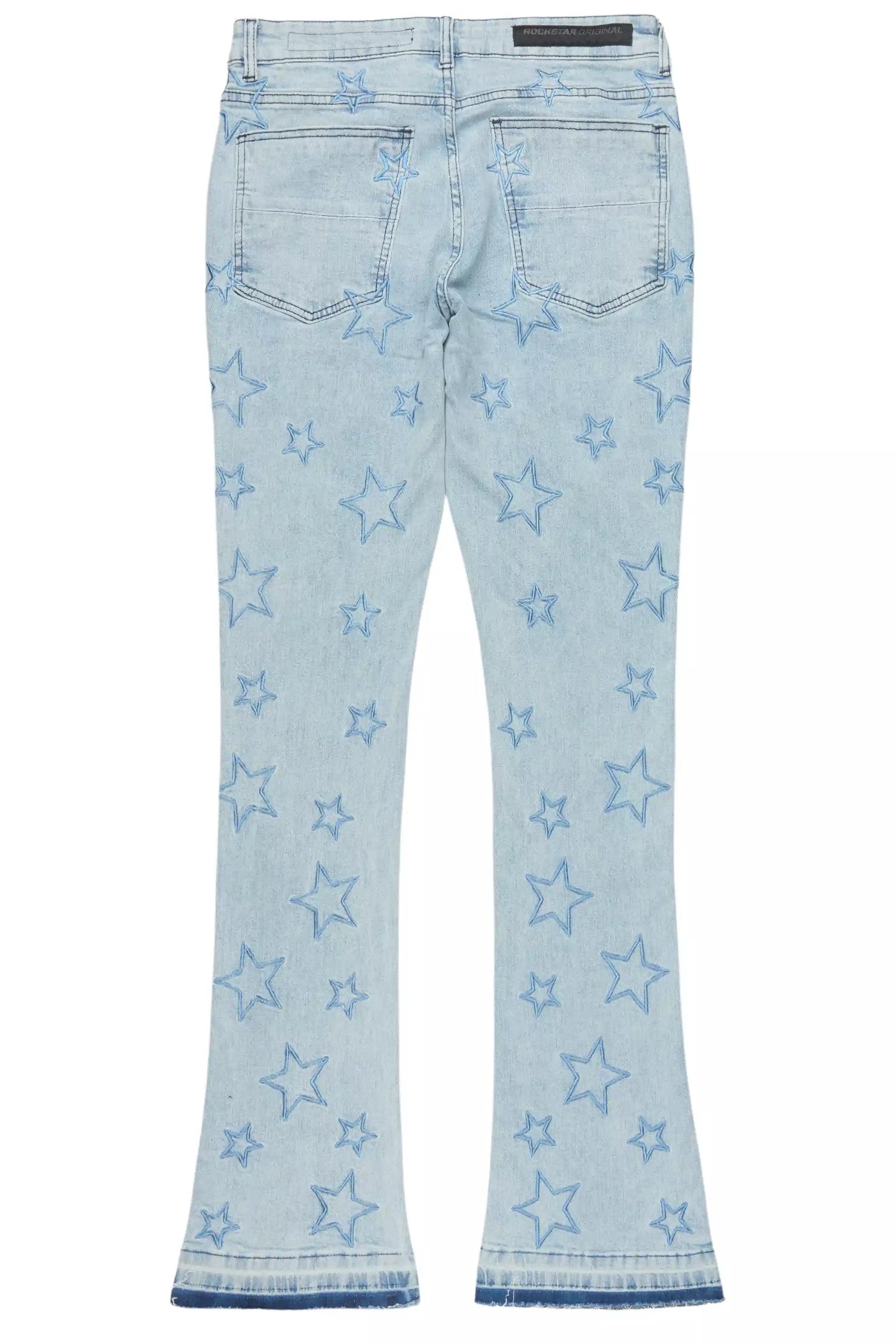 Starship Light Blue Stacked Flare Jean