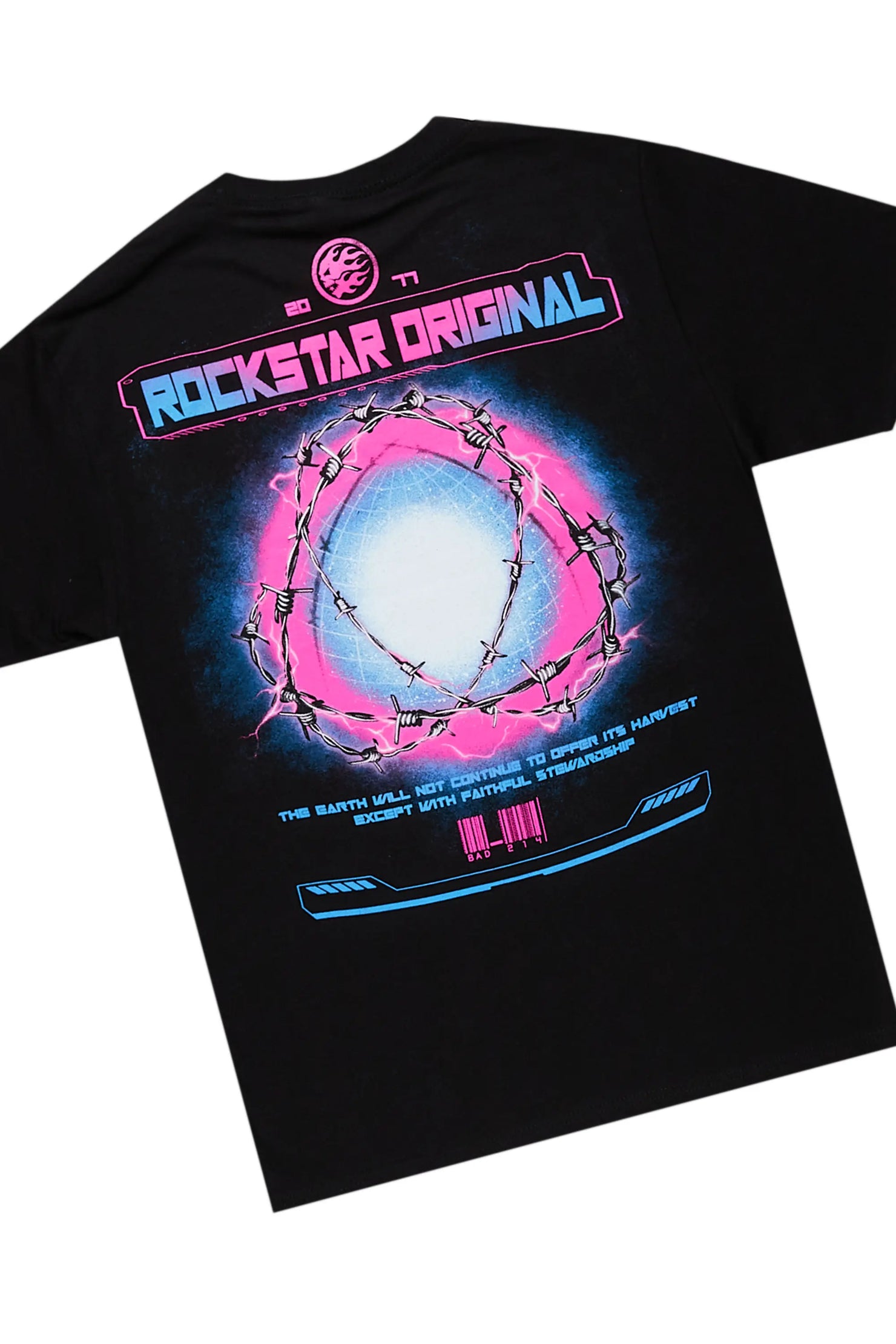 Digital Black T-Shirt & Bossko Stacked Flare Jean Bundle