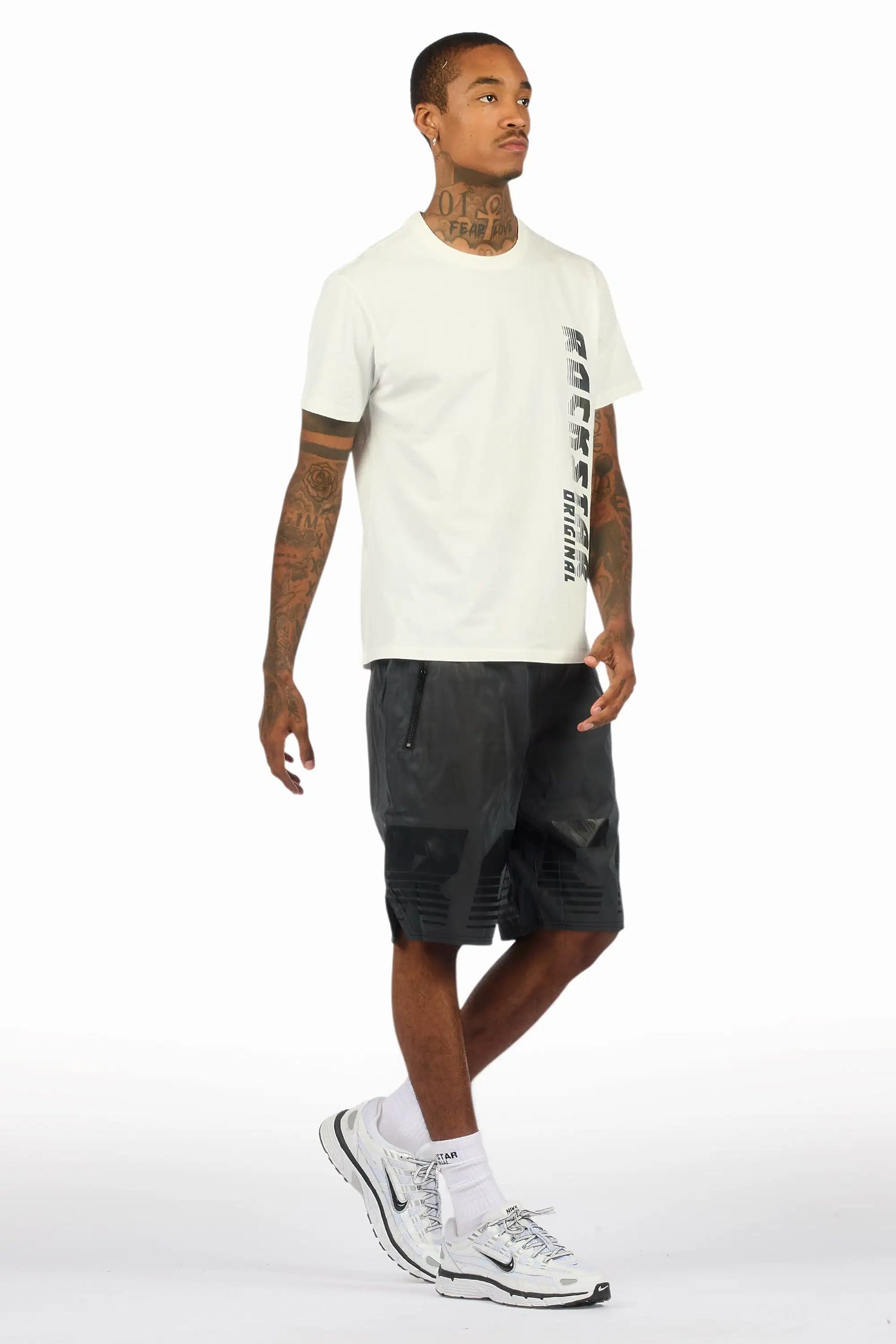 Xadrian White T-Shirt/Short Set