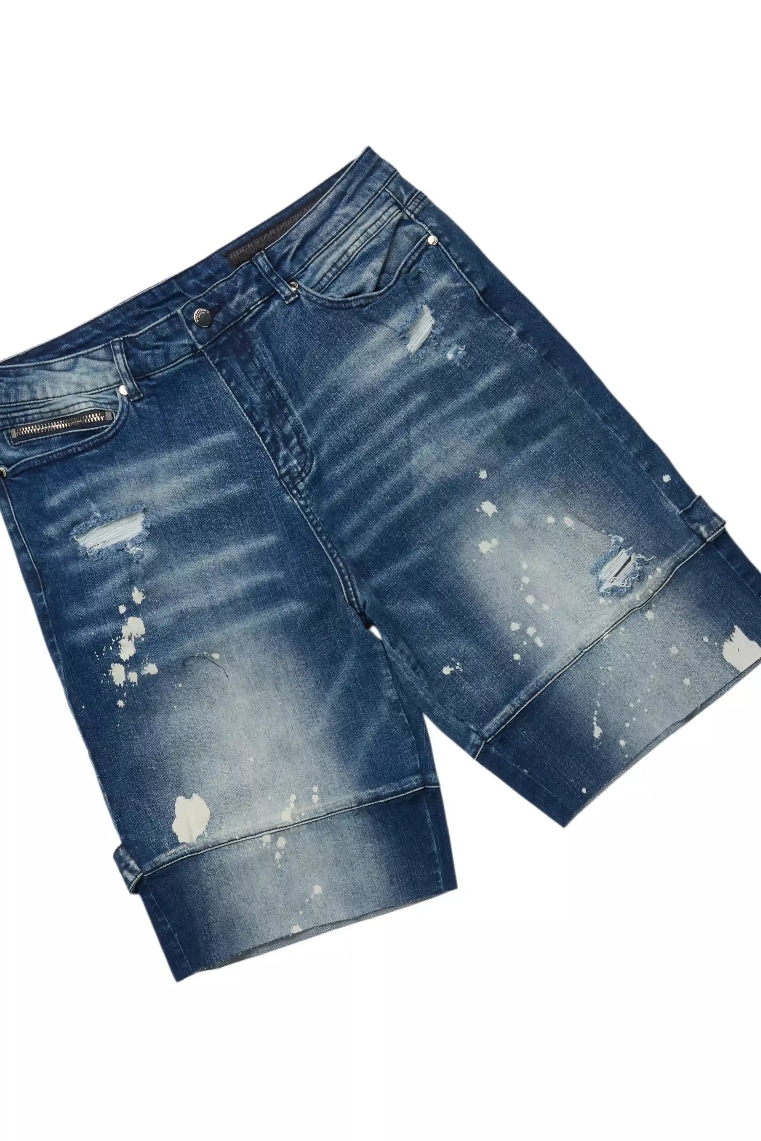 Kip Royal Blue T-Shirt/Denim Short Set