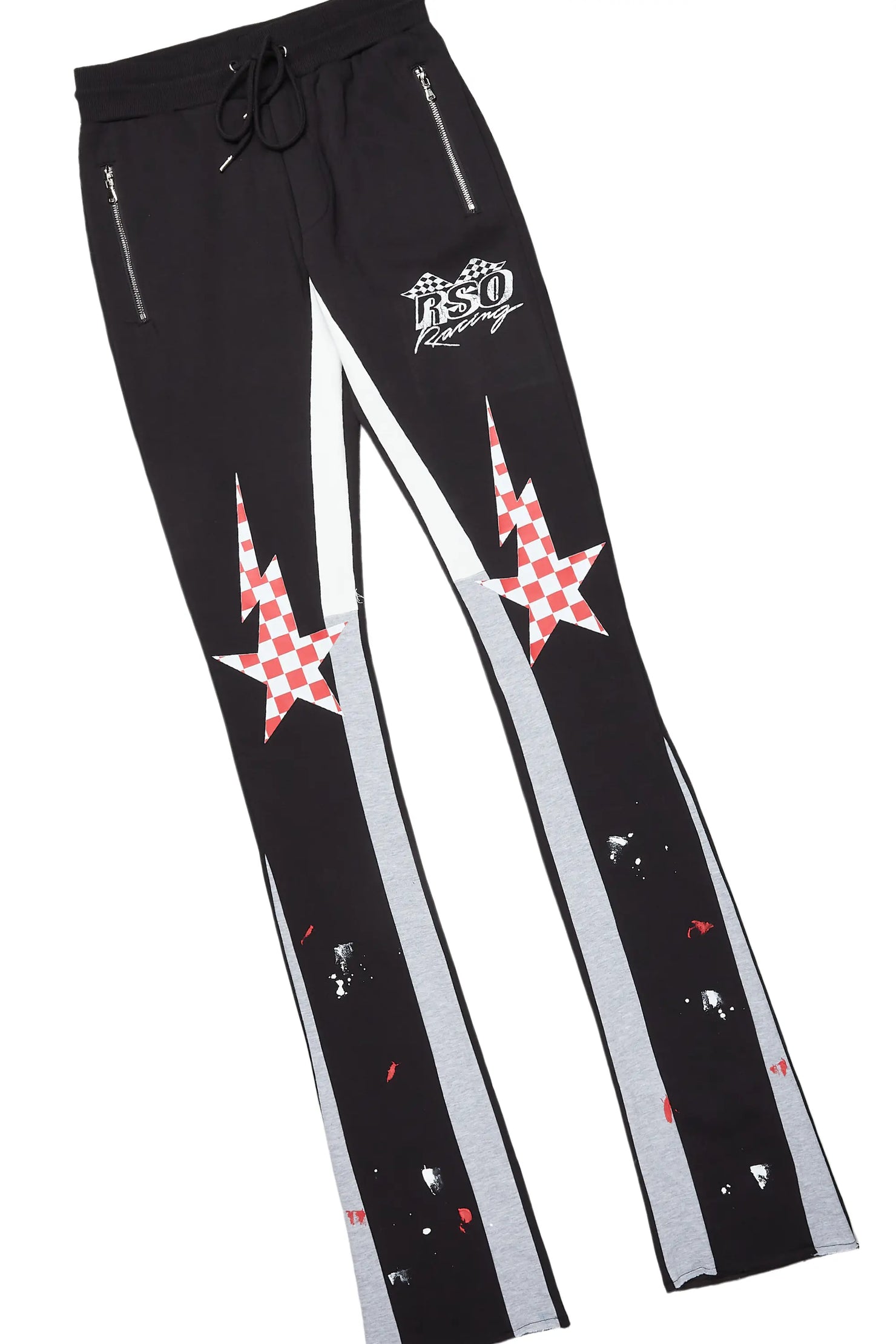 Daker Black T-Shirt/Super Stacked Flare Track Set