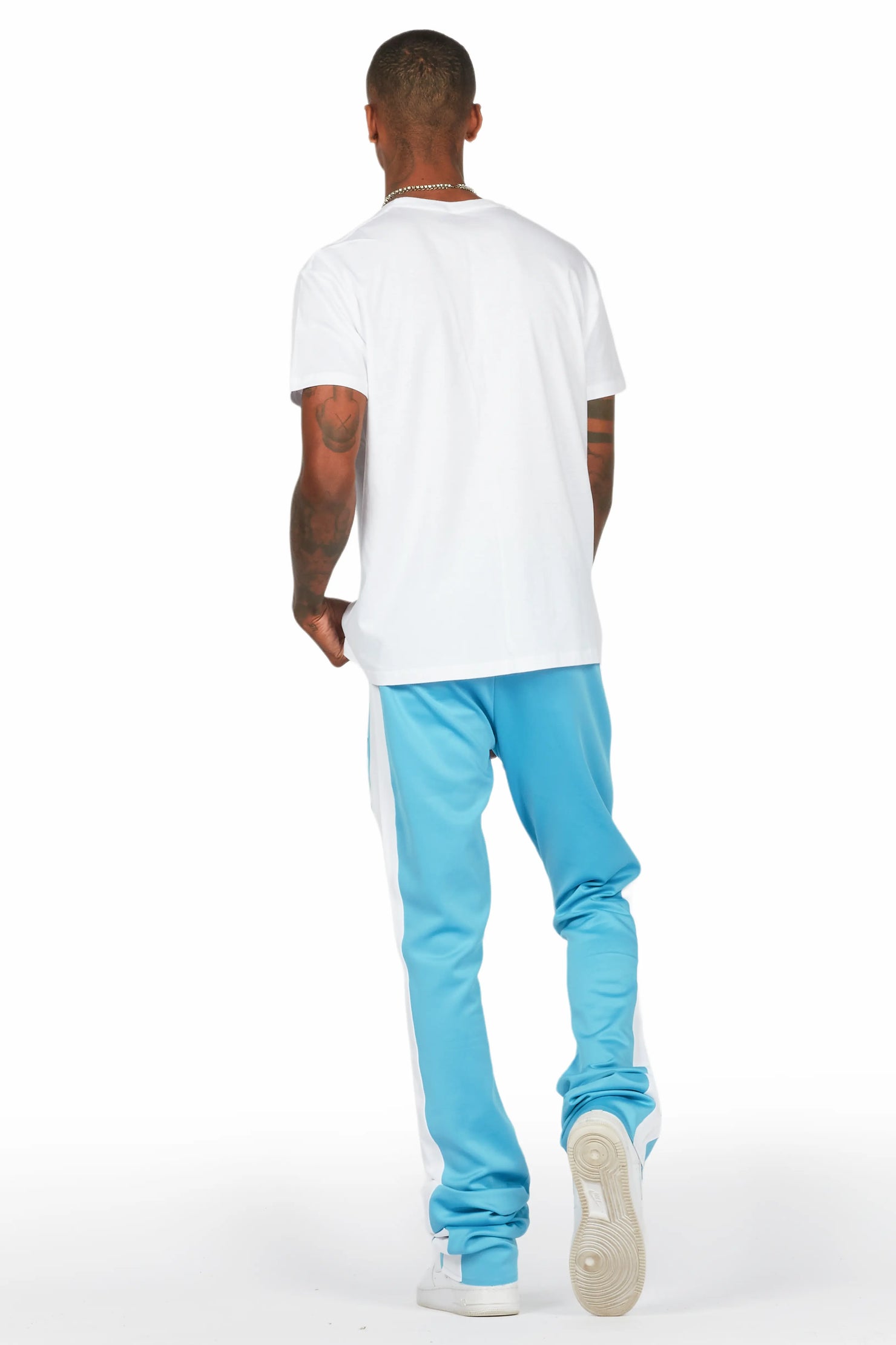 Dash White/Blue T-Shirt/Super Stacked Flare Track Set