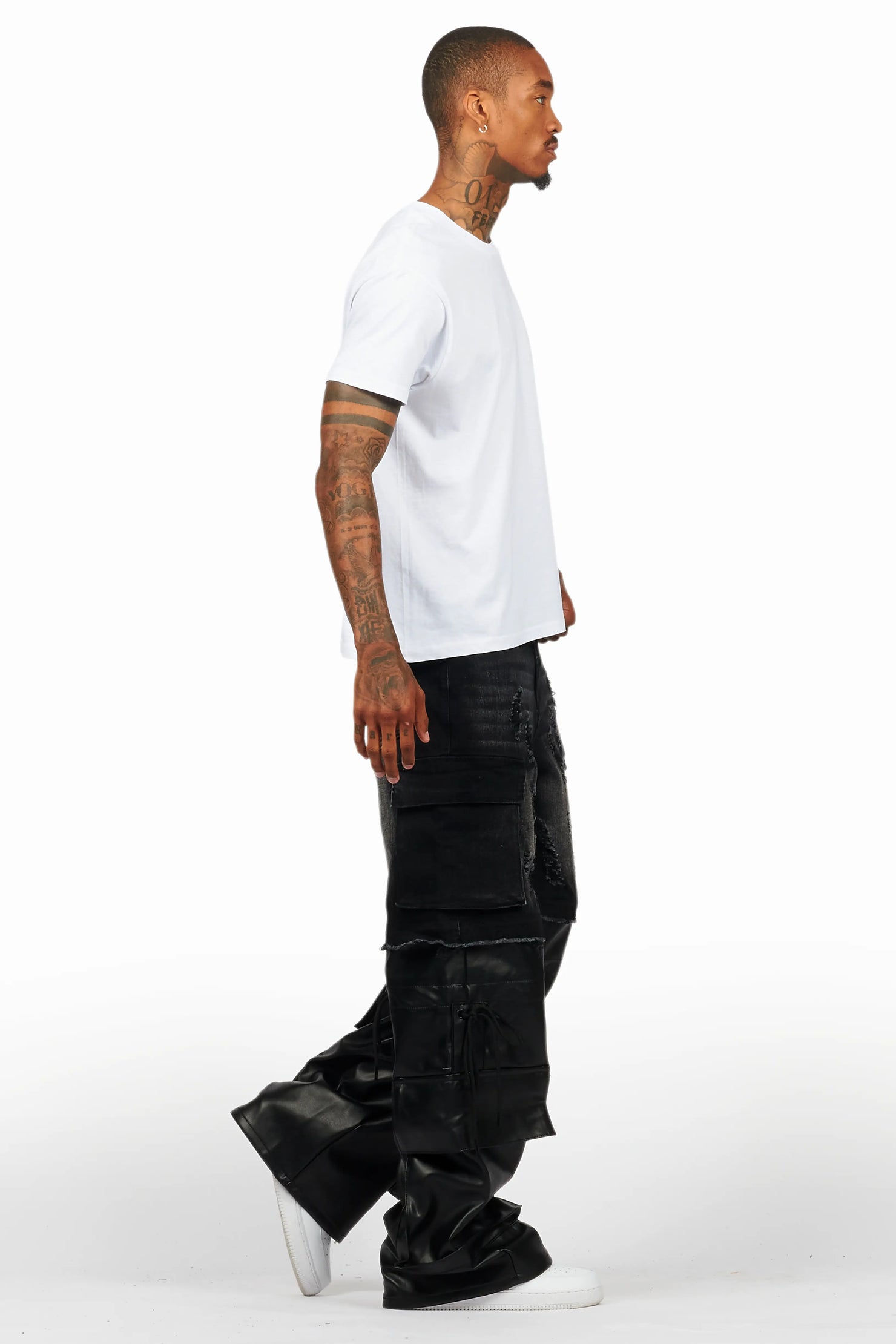 Baatar Black Baggy Fit Jean