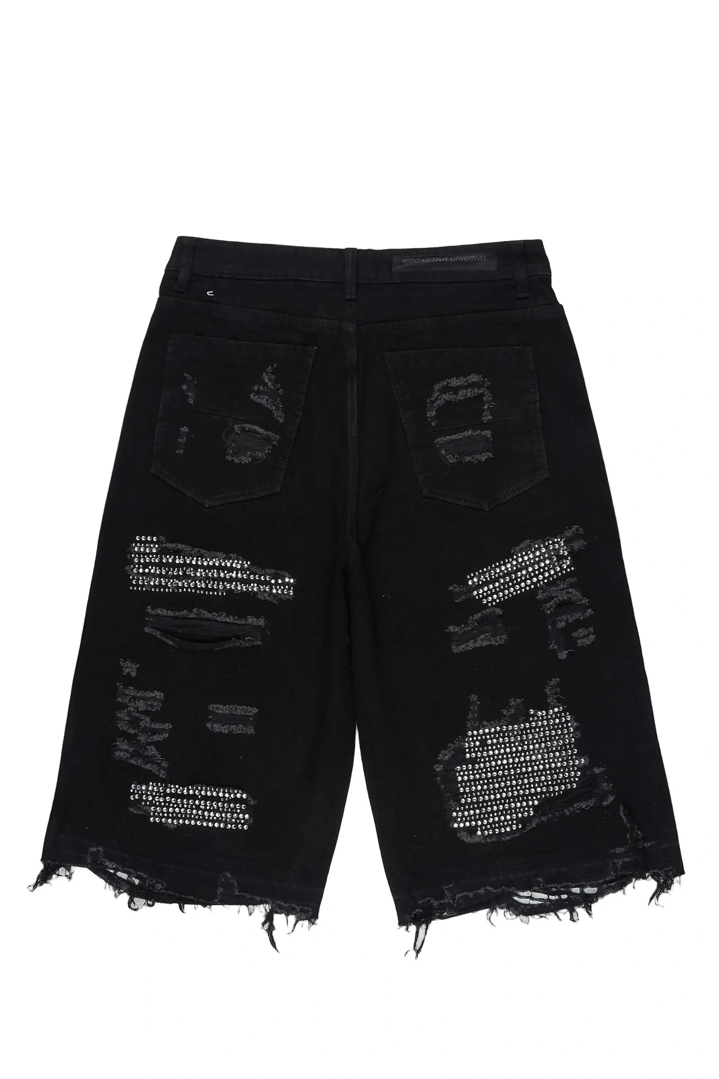 Mathey Black Rhinestone Jort