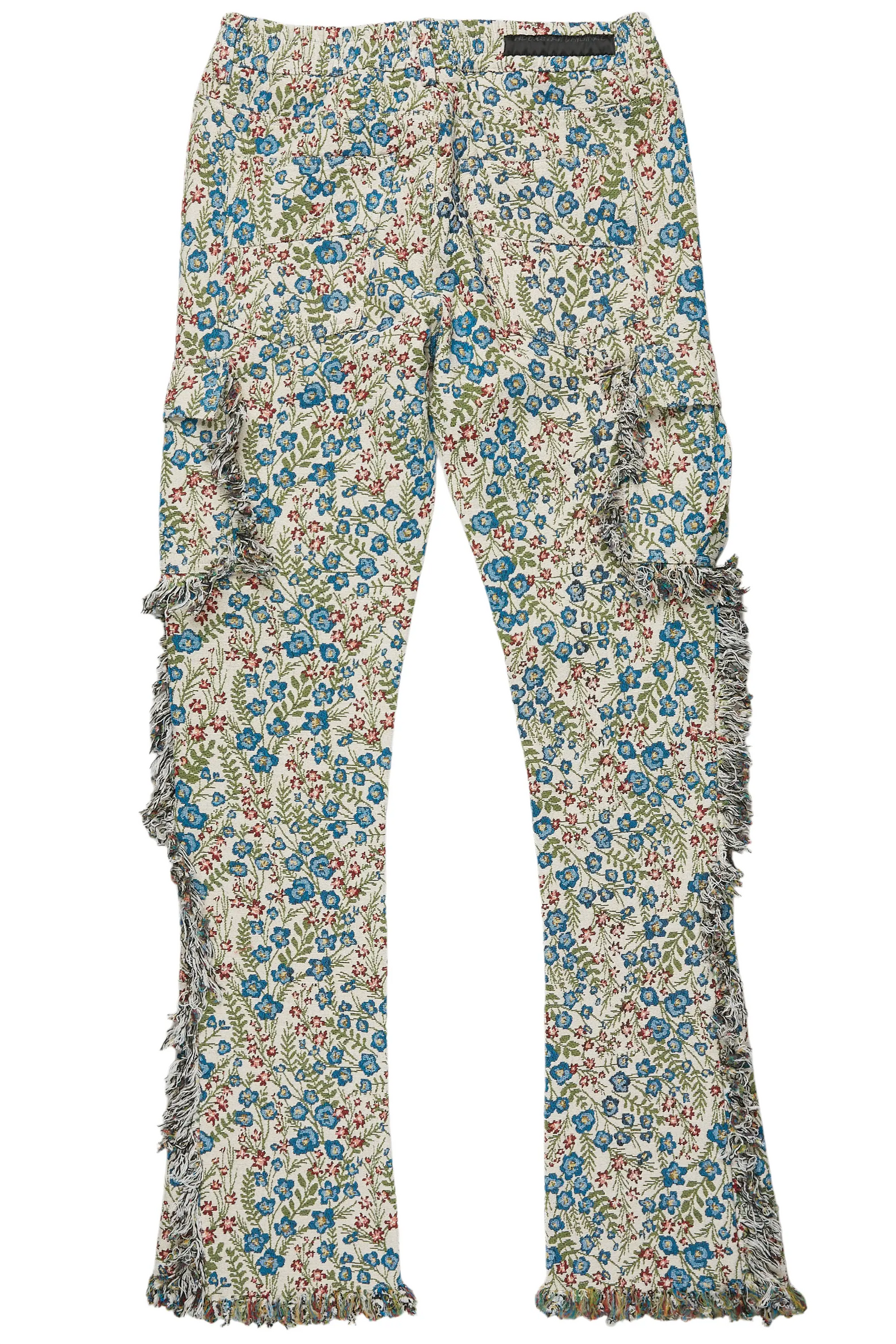 Ayara Beige/Multi Slim Tapestry Flare Jean