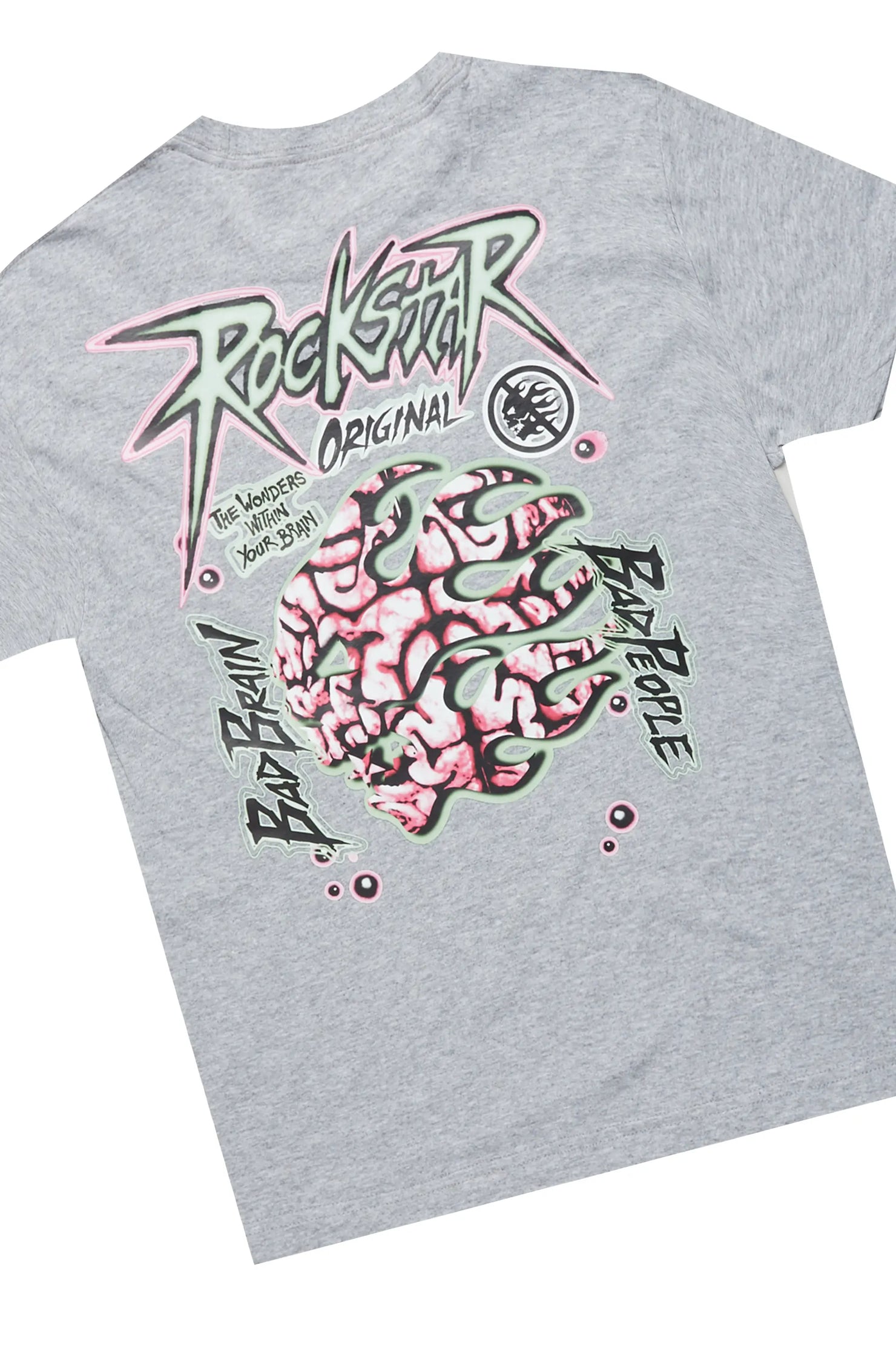 Boys Maghi Grey T-Shirt/Frayed Jean Set