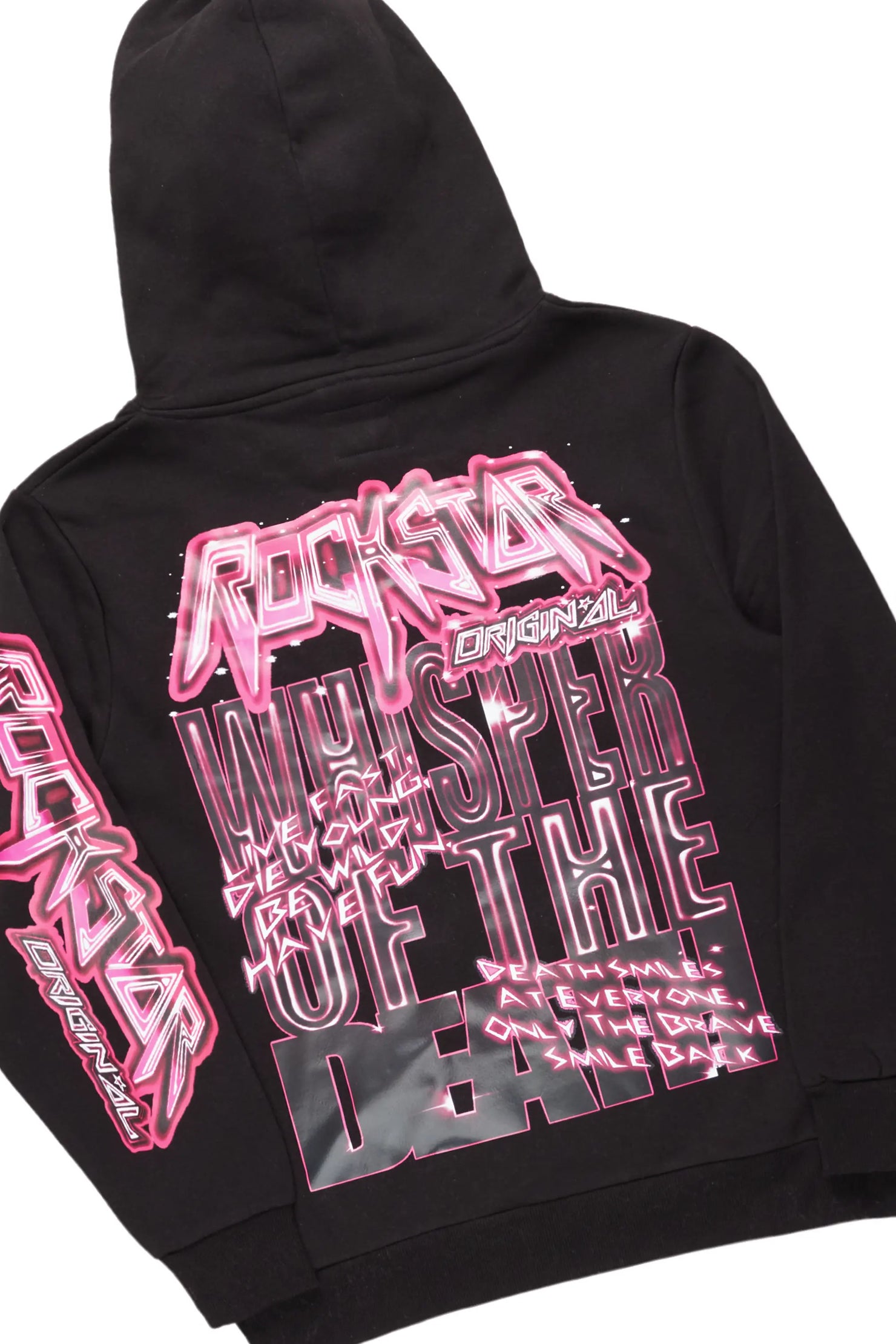 Obern Black Super Stacked Flare Track Pant Set