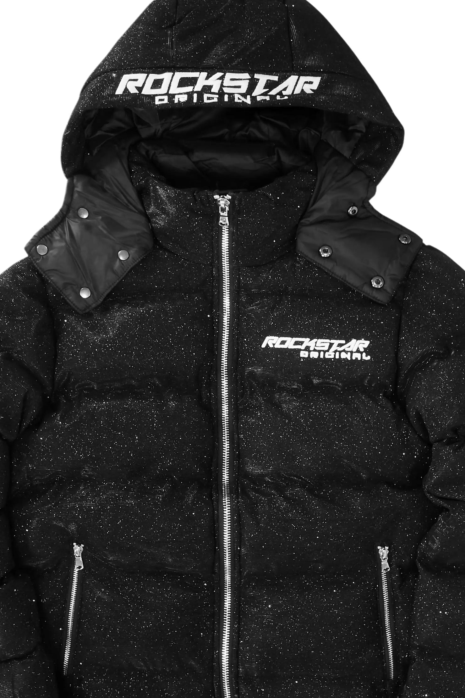 Gleam Black Puffer Jacket