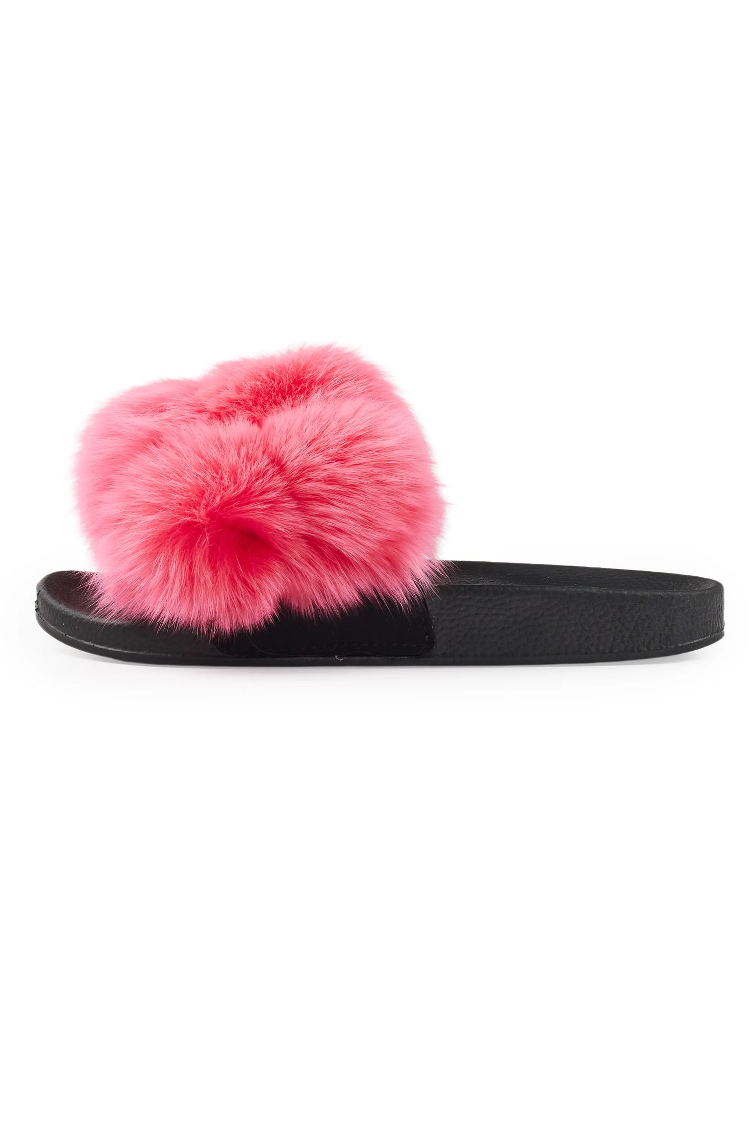 Avisa Pink Fur Slides
