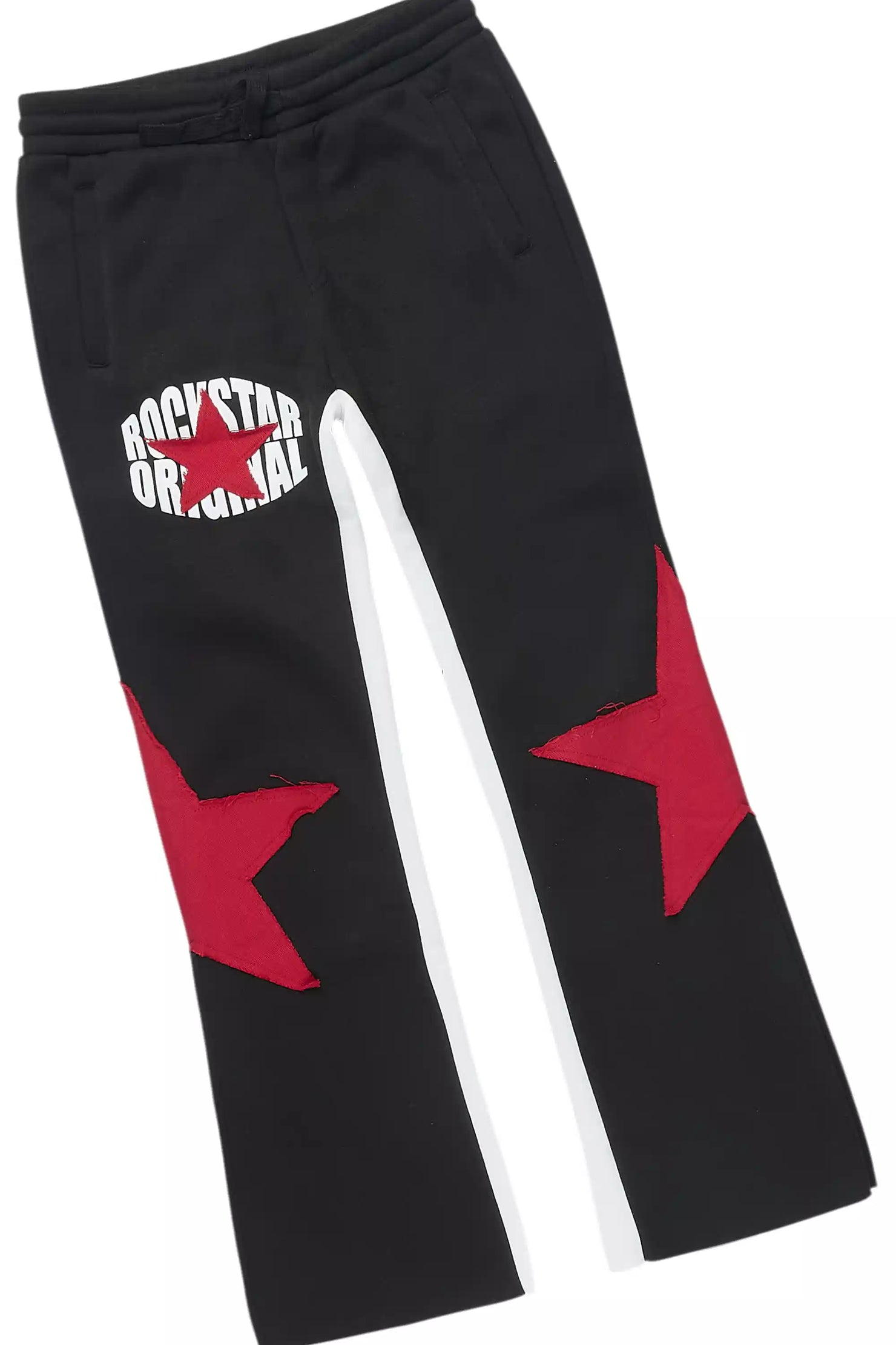 Boys States Black/Red Long Sleeve T-Shirt Track Set