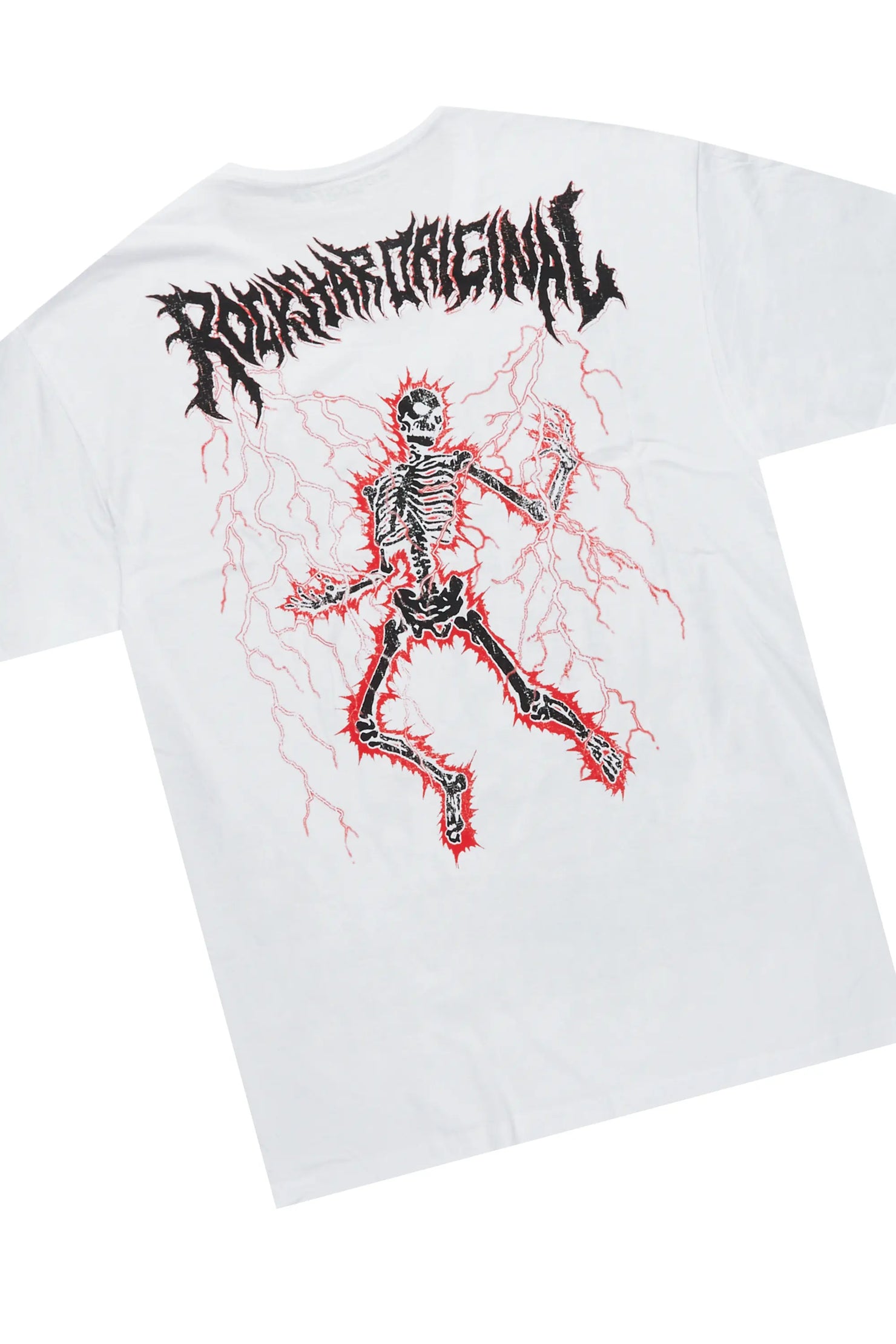 Deathrow White/Red T-Shirt/Stacked Flare Pant Set