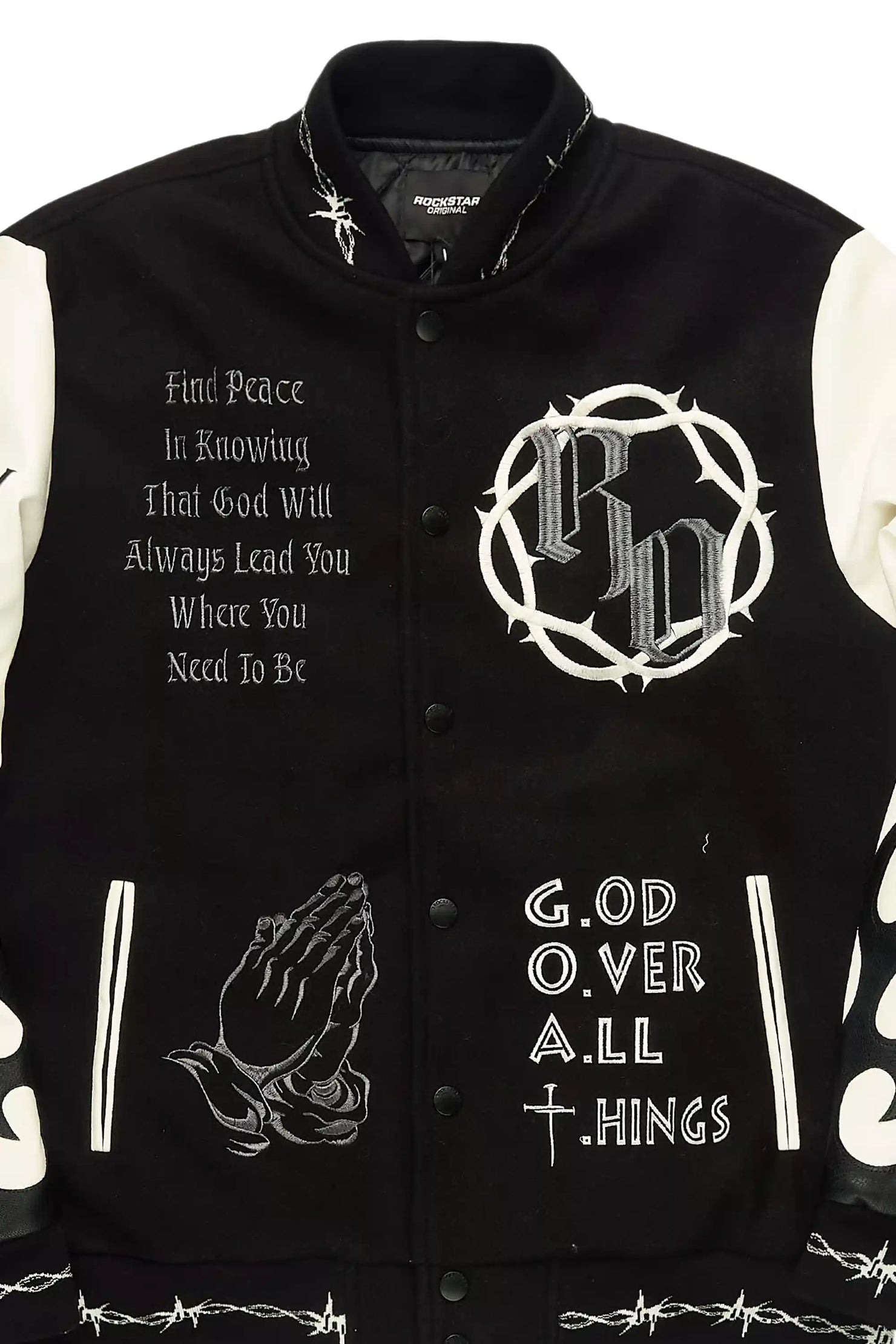 Caelus Black Varsity Jacket