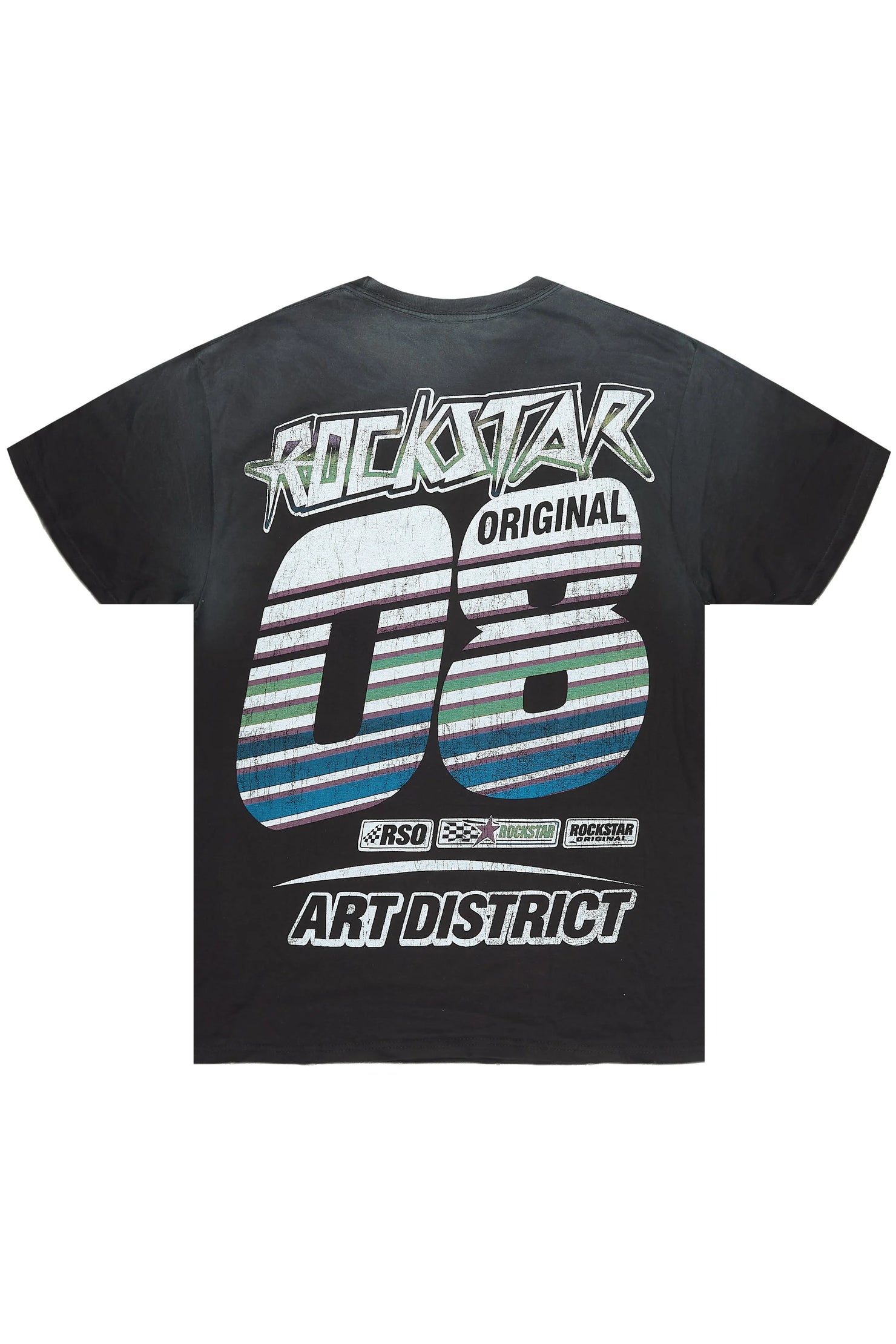 Burris Black Oversized Graphic T-Shirt