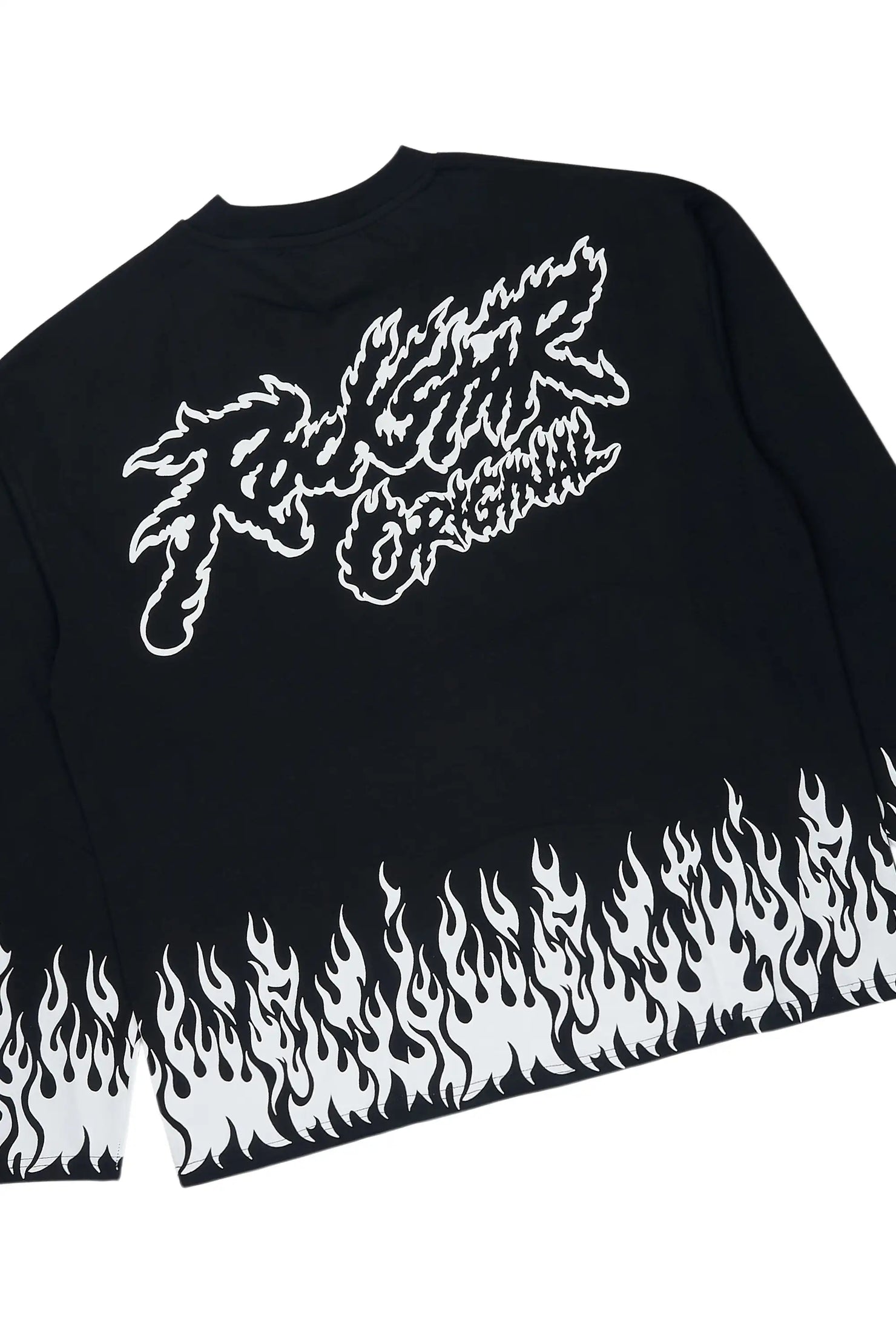 Bubble Black/White Long Sleeve T-Shirt/Short Set