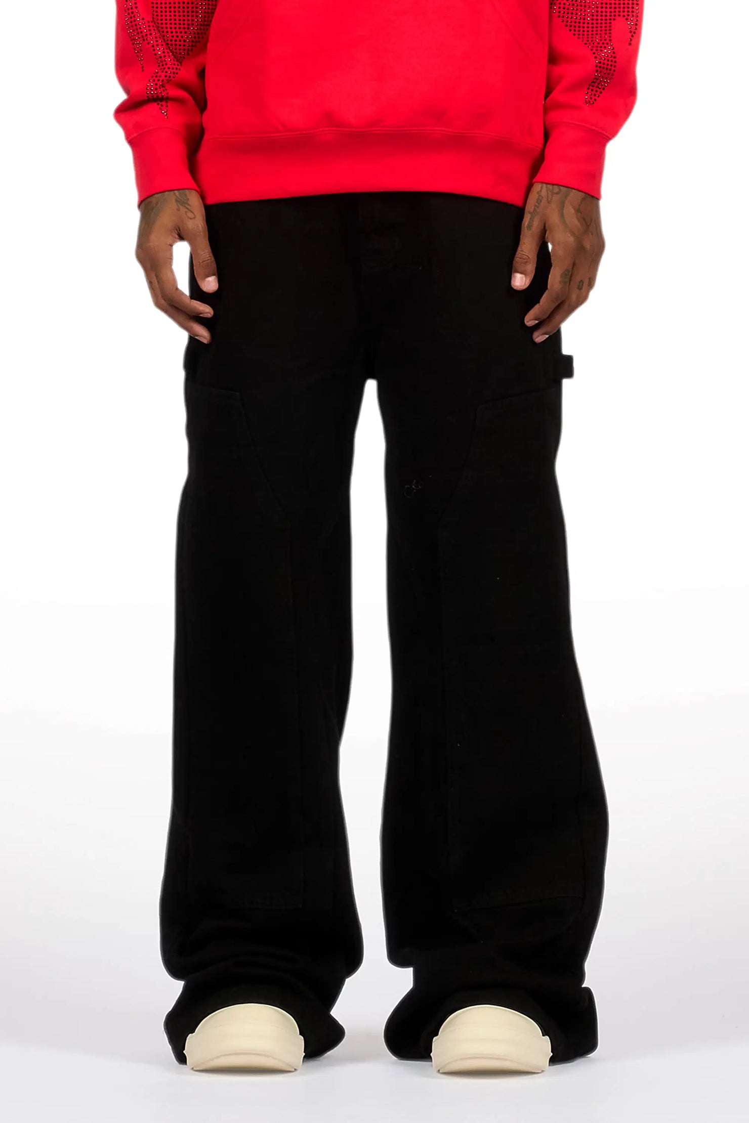 Strake Black Baggy Jeans