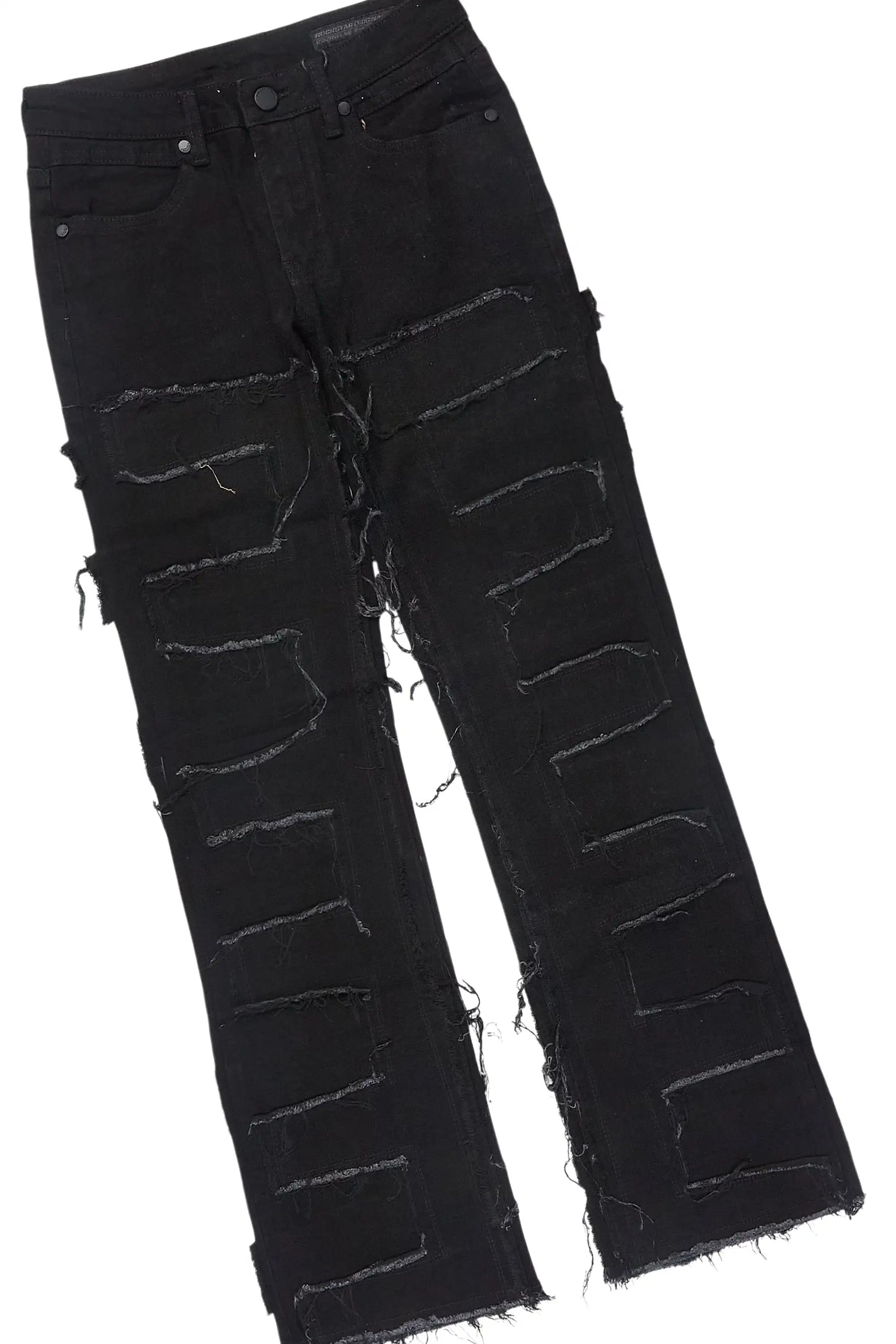 Boys All Star Grey Hoodie/Stacked Jean Set
