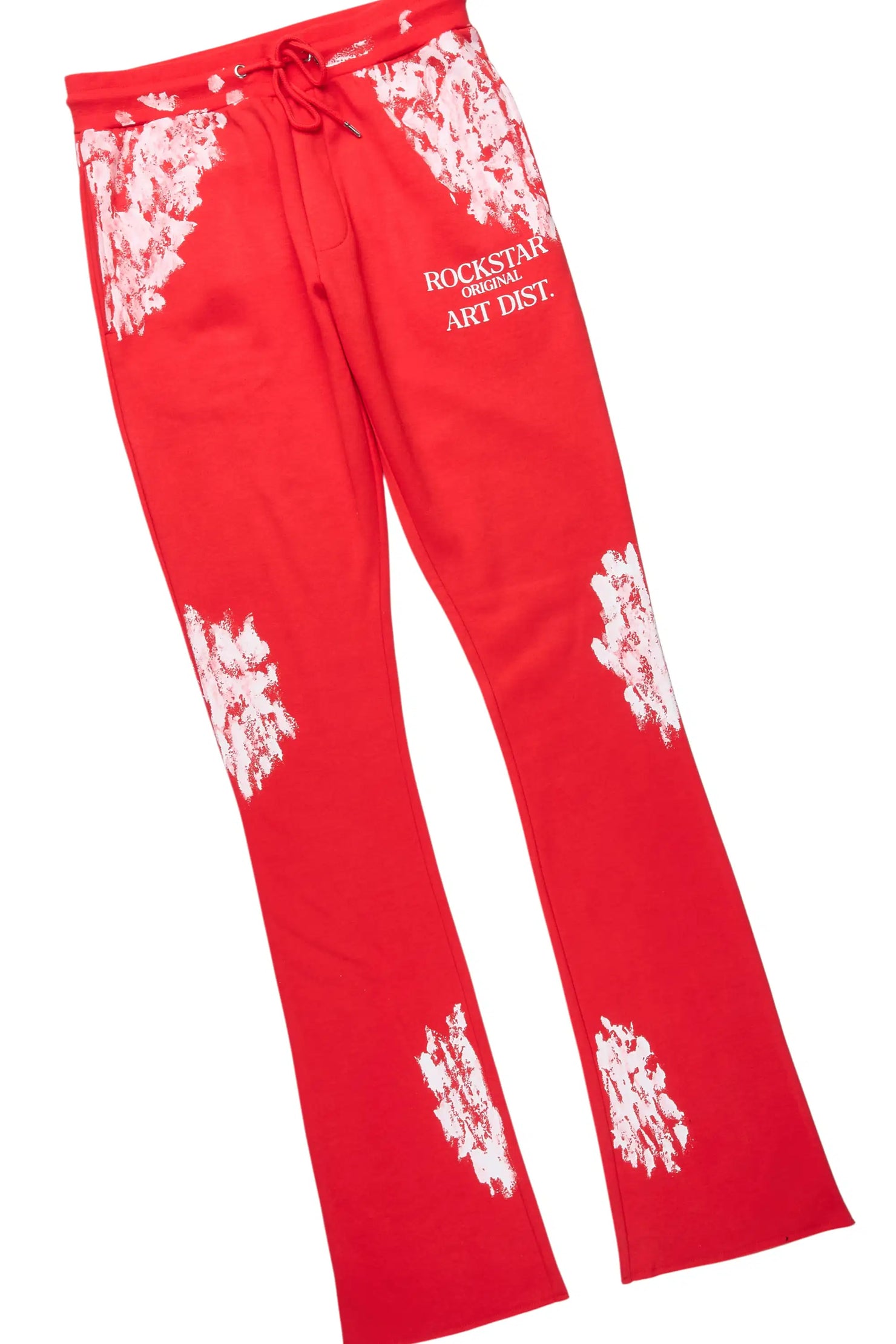 Filip Red Hoodie/Stacked Pant Track Set