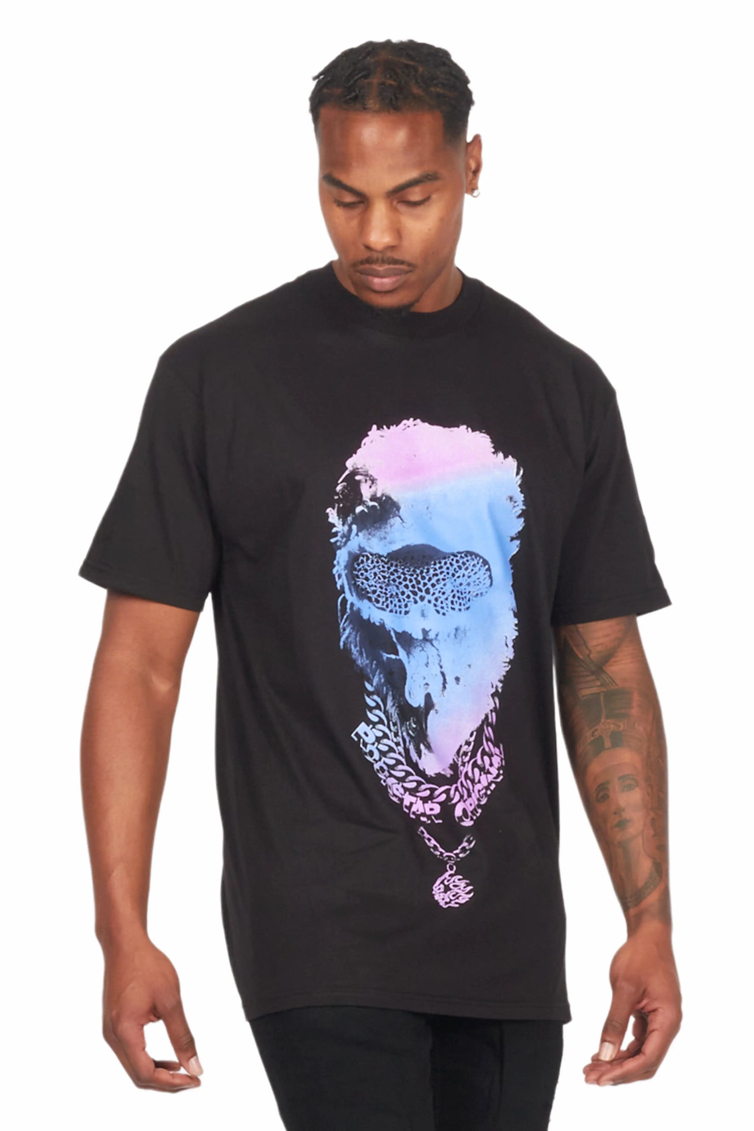 Ponce Black/Purple Graphic T-Shirt