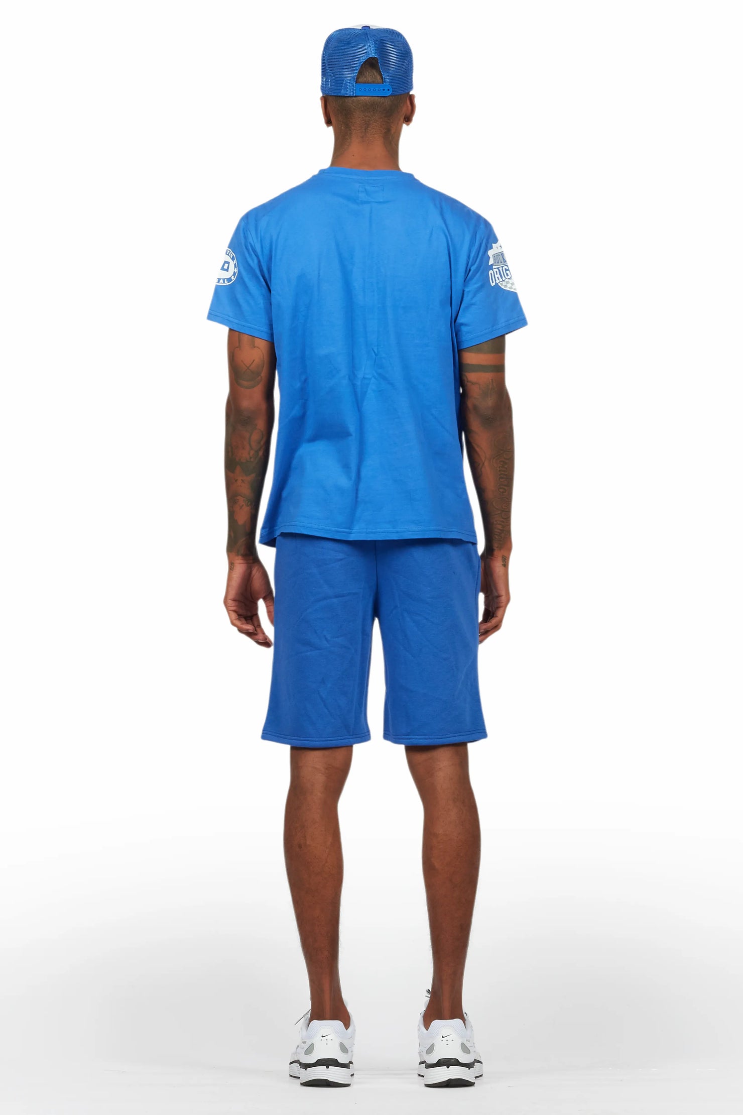Amos Royal Blue T-Shirt Short Set